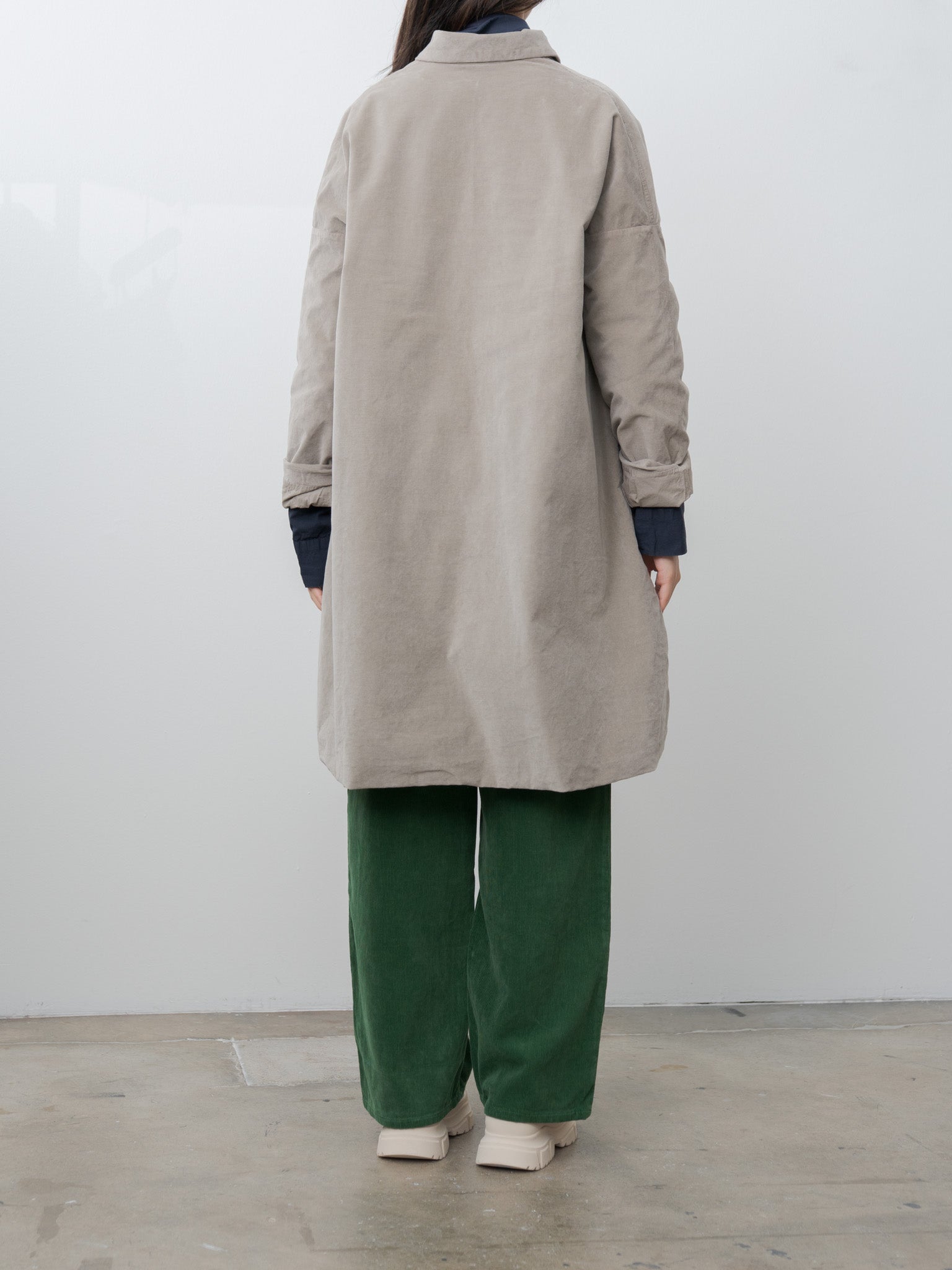 Collar Coat V - Marron Glace