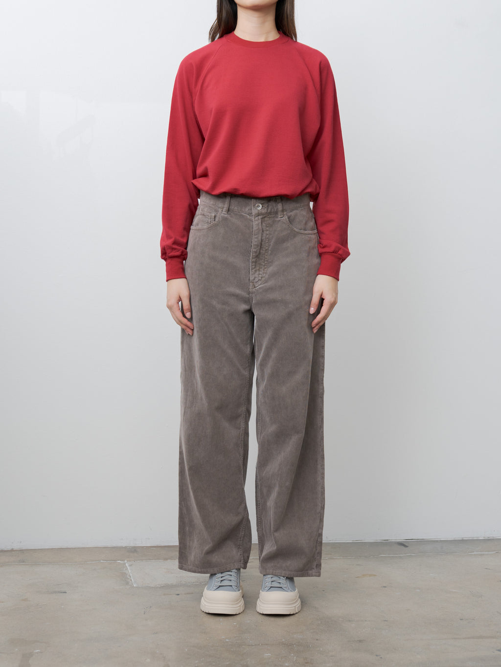 Light Wool Sweat P/O - Red