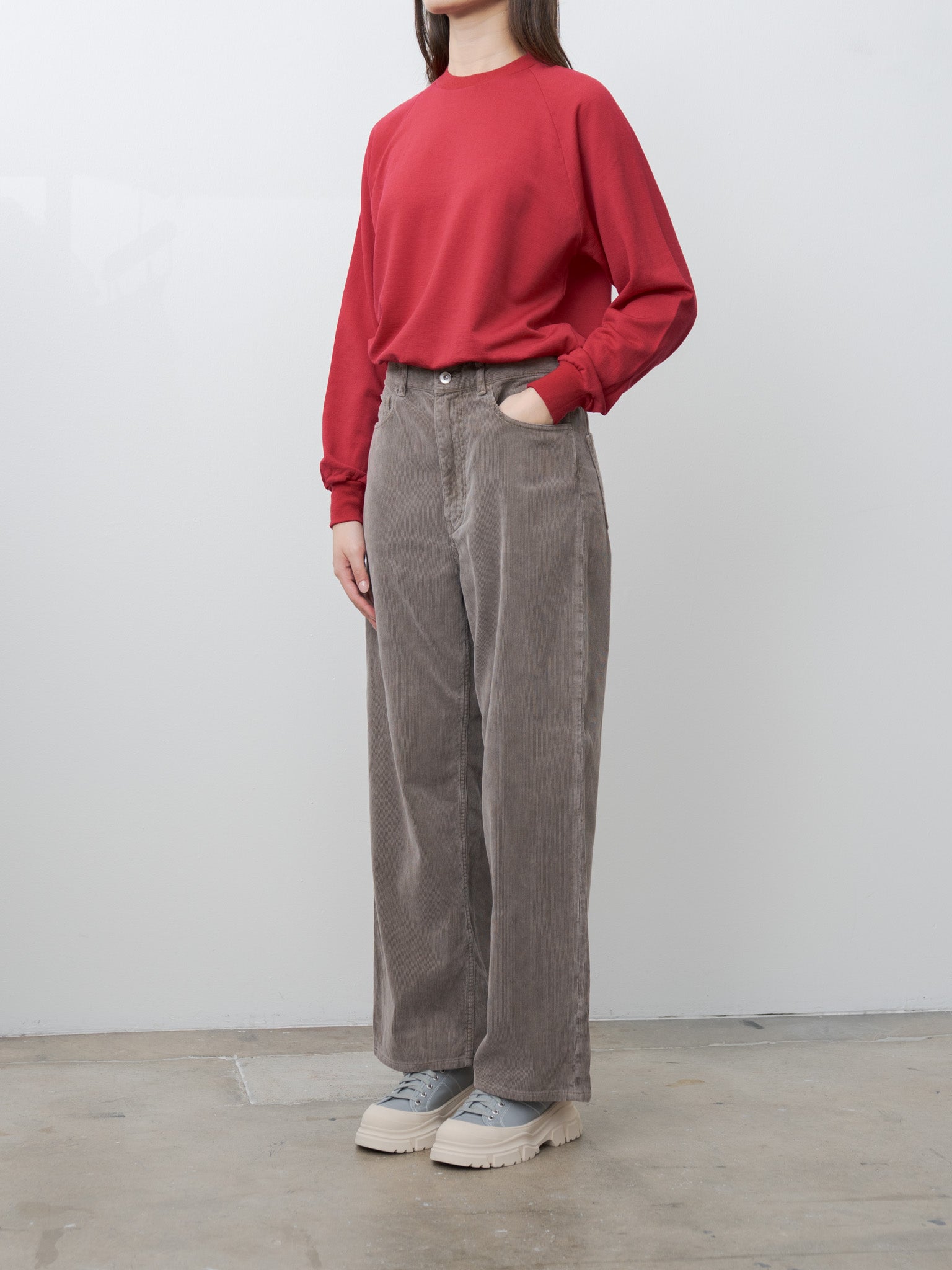 Light Wool Sweat P/O - Red