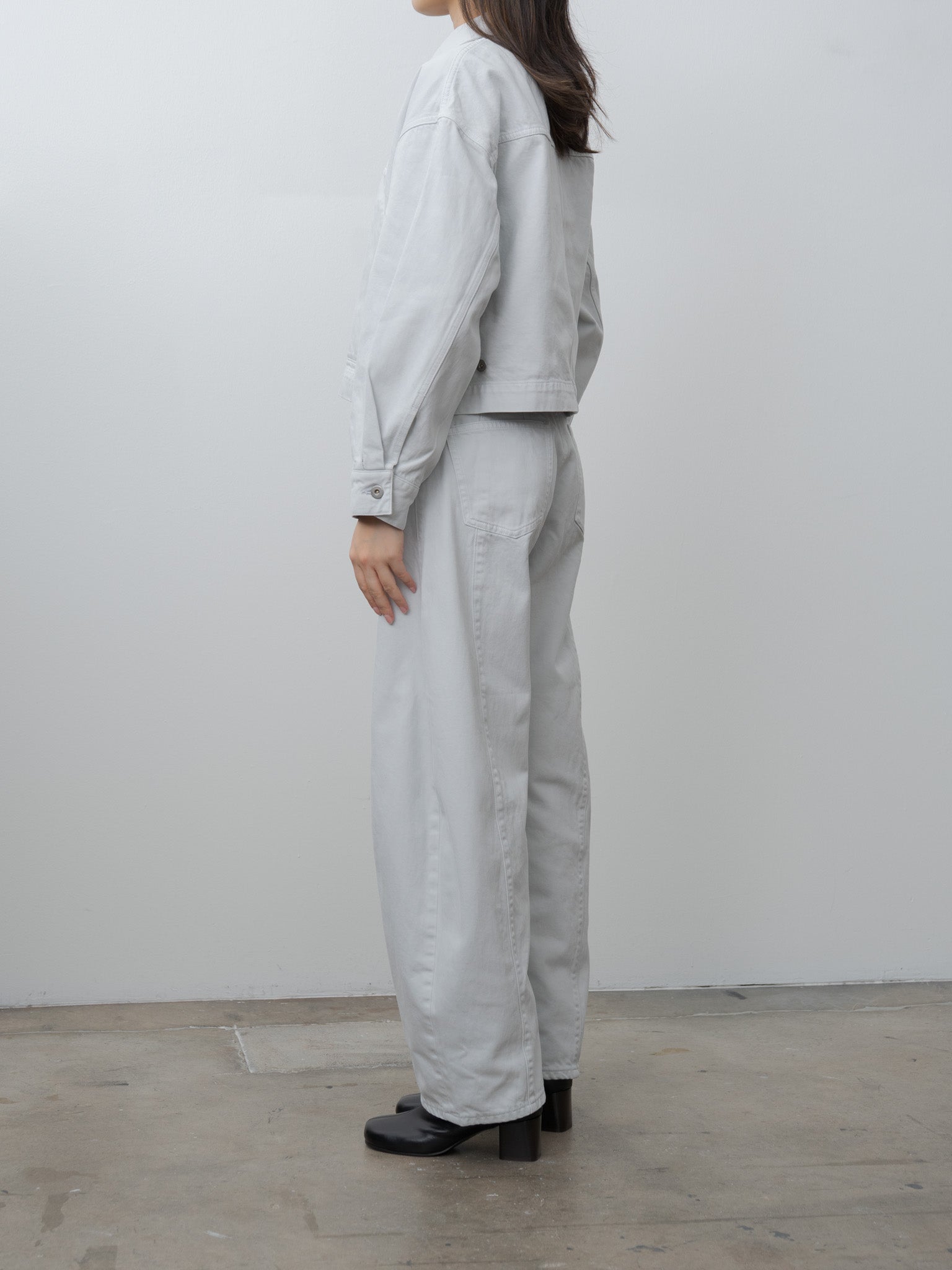 Cropped Jacket - Ice Gray