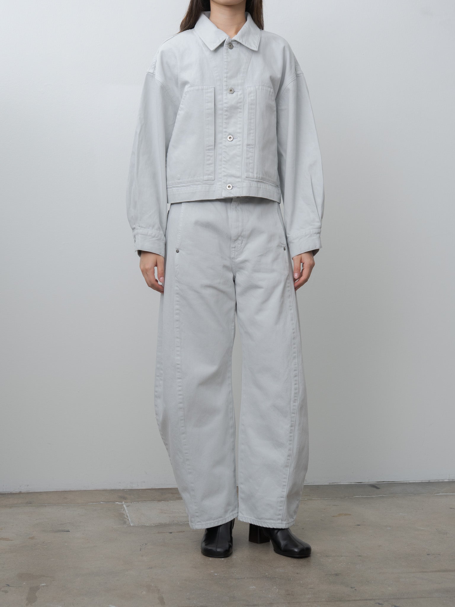 Cropped Jacket - Ice Gray