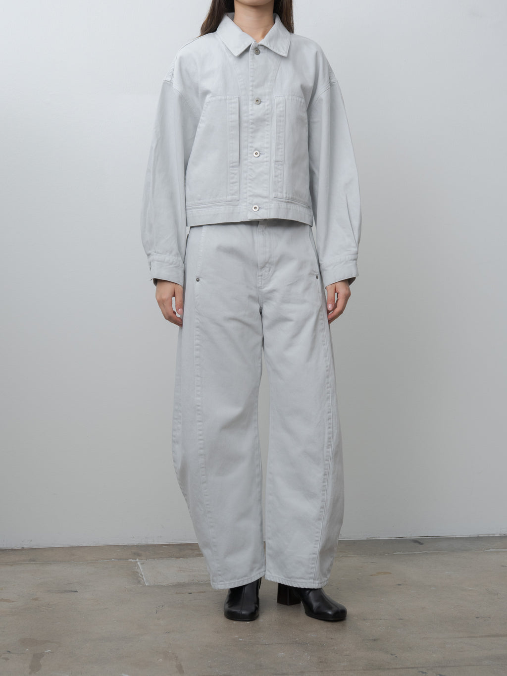 Cropped Jacket - Ice Gray