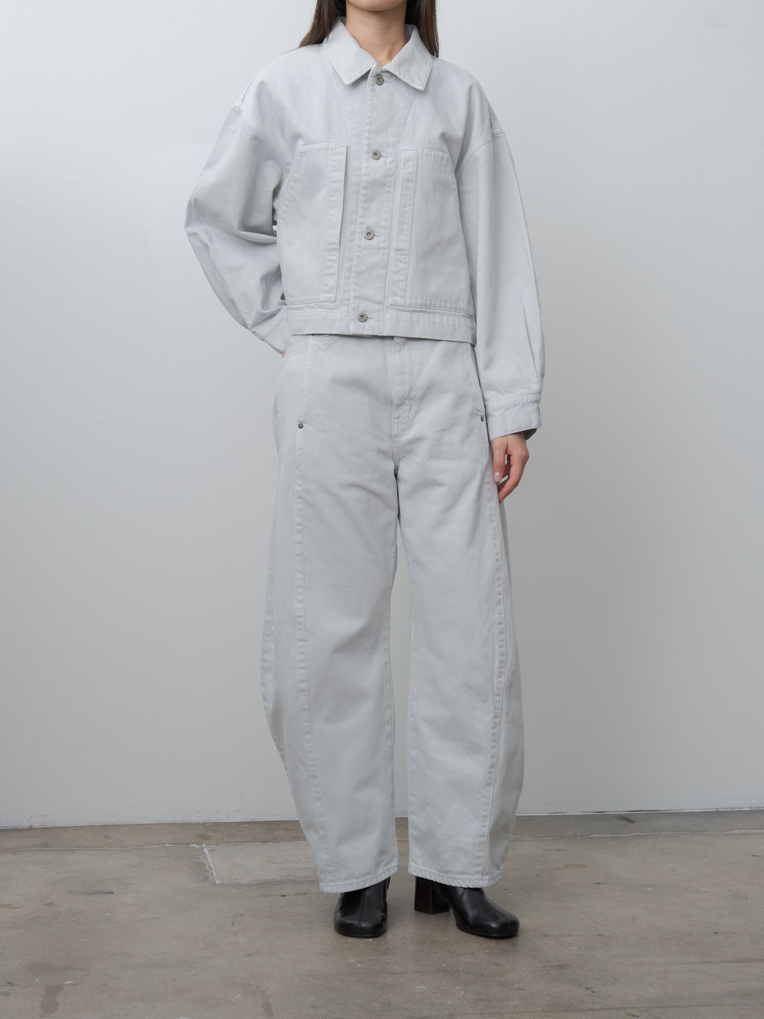 Cropped Jacket - Ice Gray