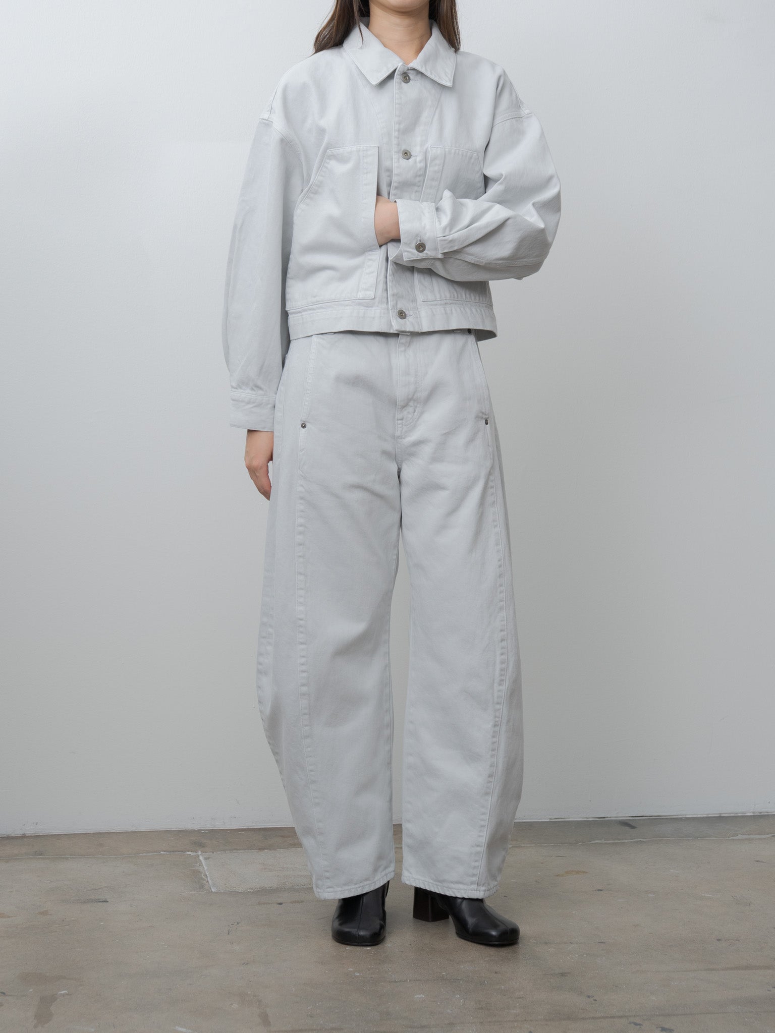 Cropped Jacket - Ice Gray