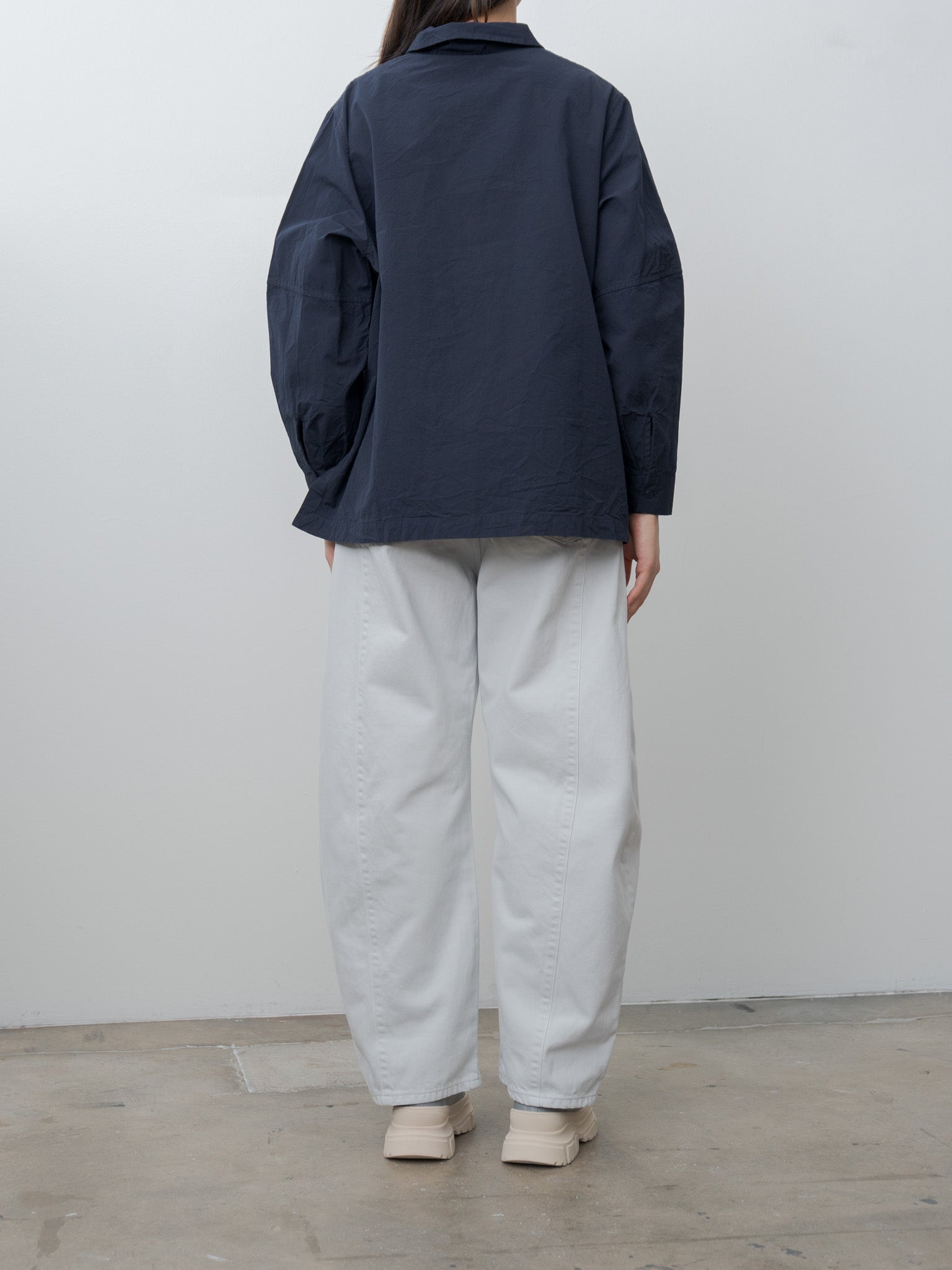 Elena Shirt PAPER COT - Navy