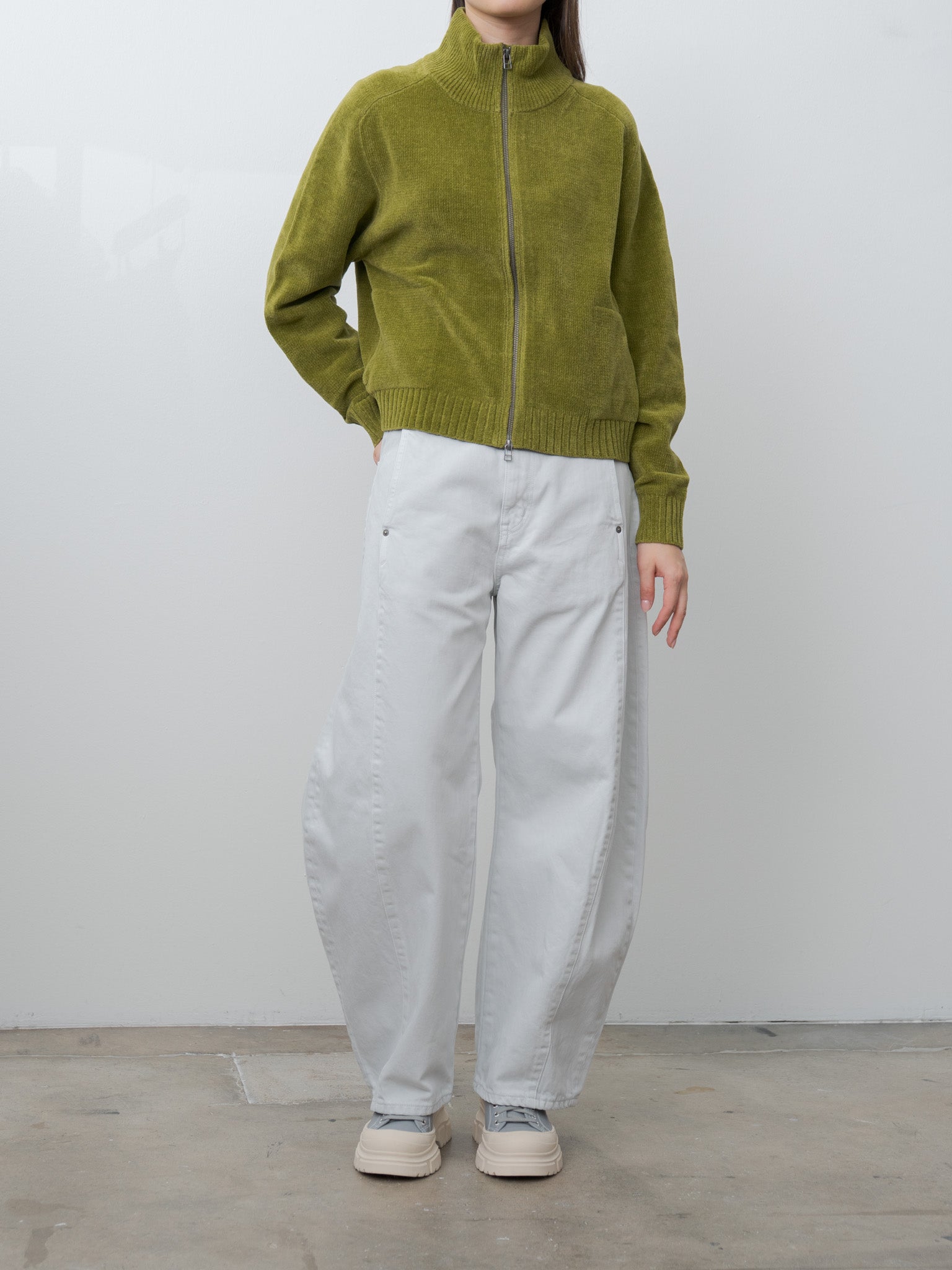 Zip-Up Jacket - Pickle