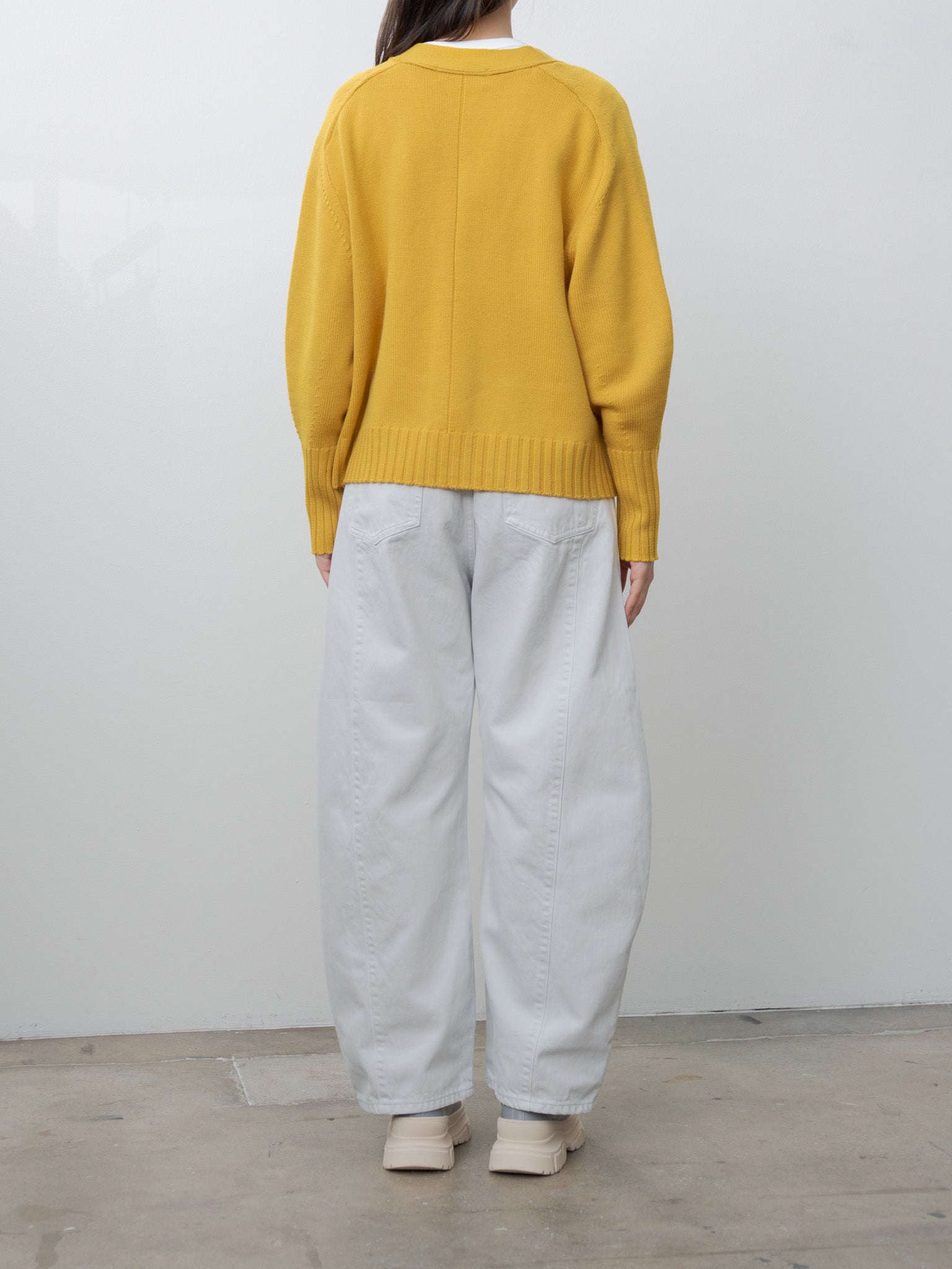 Balloon Sleeve Cardigan - Golden Sun