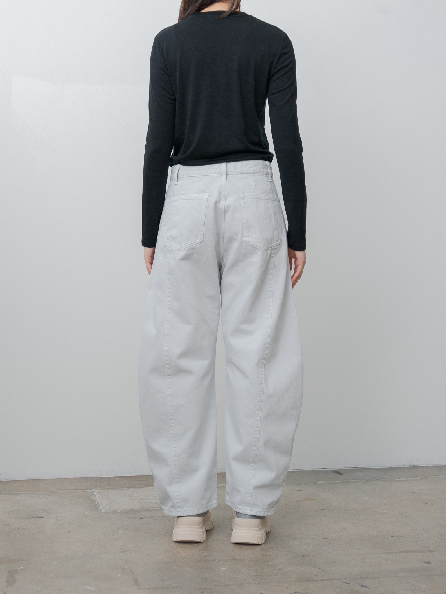 Wool Soft Jersey L/S Tee - Black