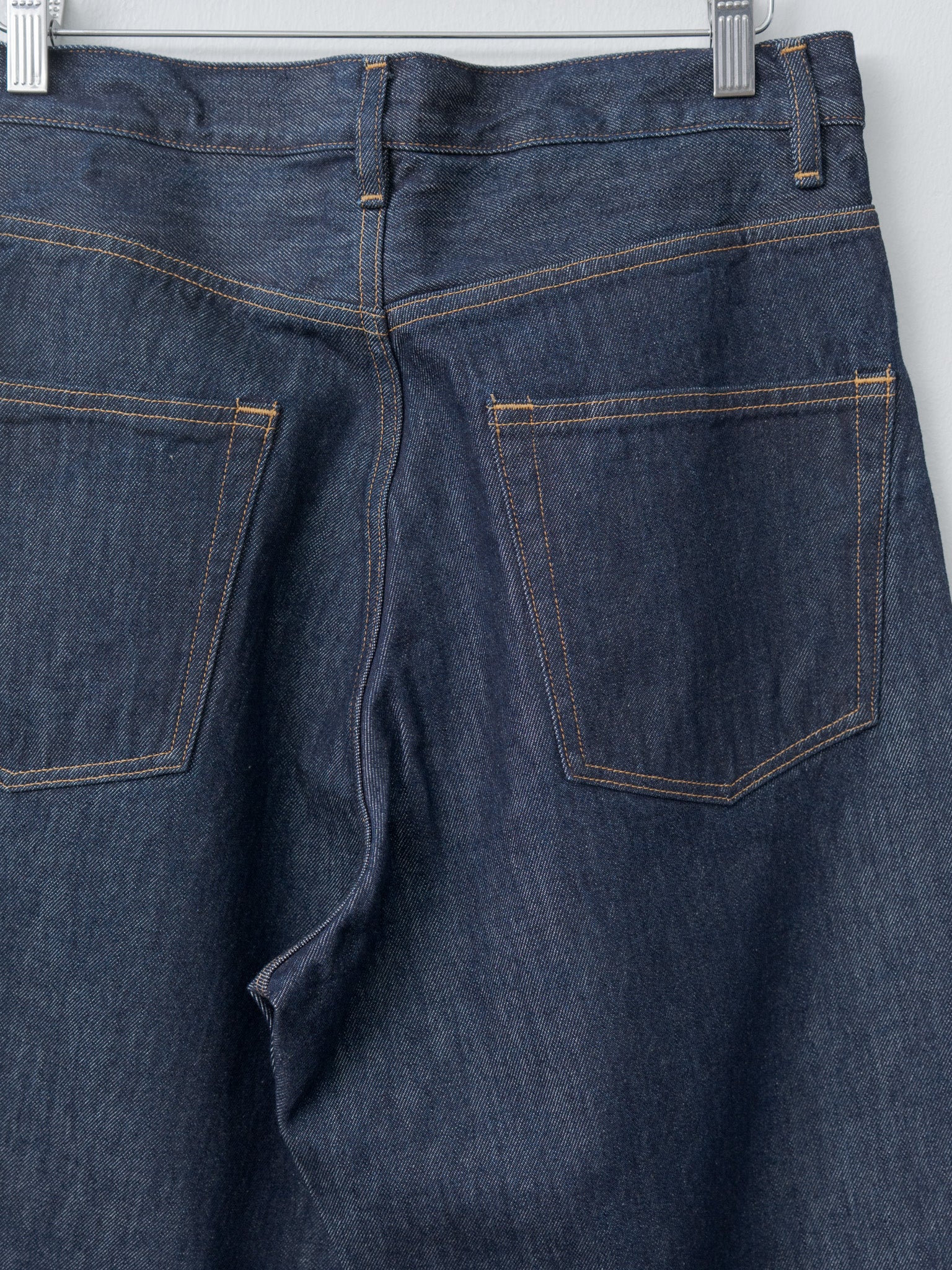 Hard Twist Denim Wide Pants - Indigo