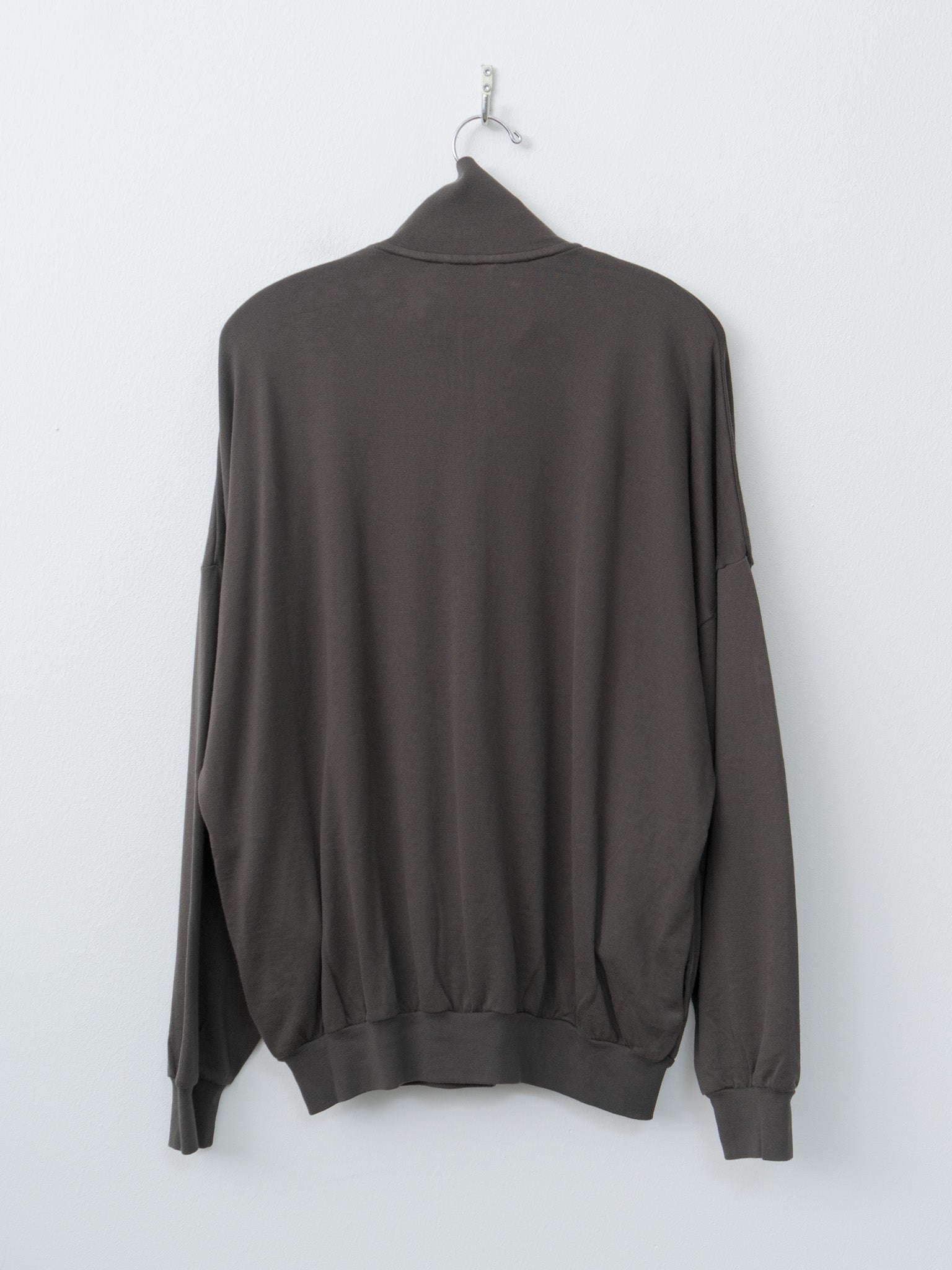 Super High Gauge Sweat Zip Blouson - Dark Brown