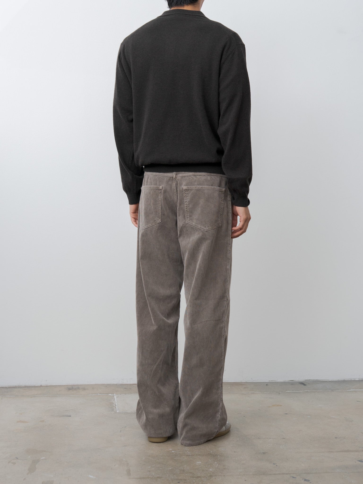 Super Light Wool Skipper Polo Sweater - Brown