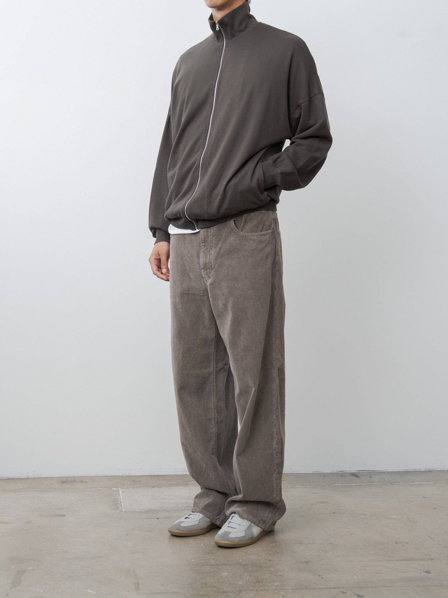 Super High Gauge Sweat Zip Blouson - Dark Brown