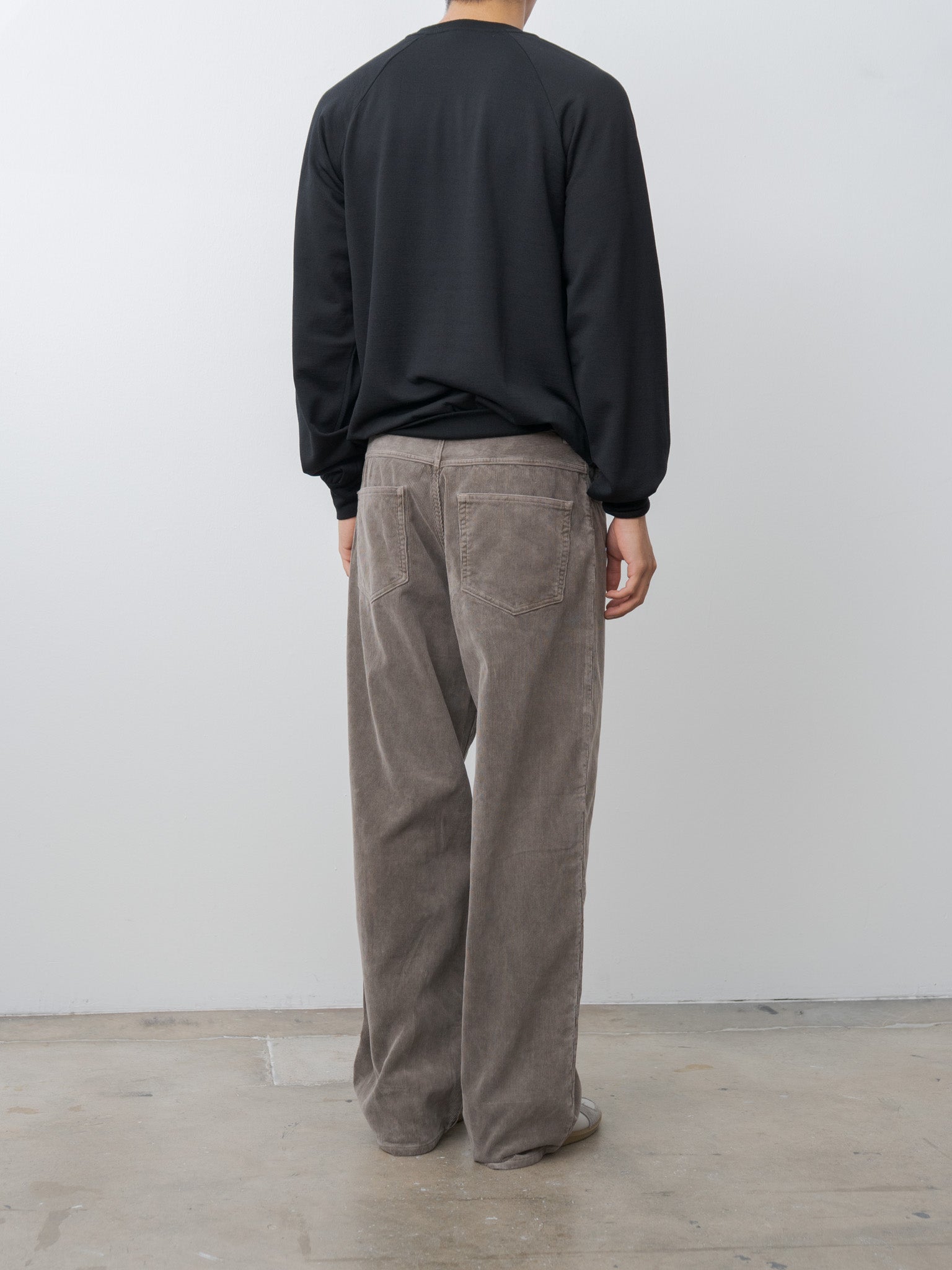 Light Wool Sweat P/O - Black