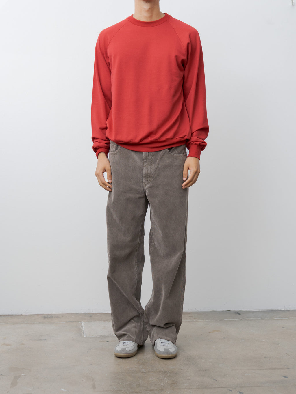 Light Wool Sweat P/O - Red