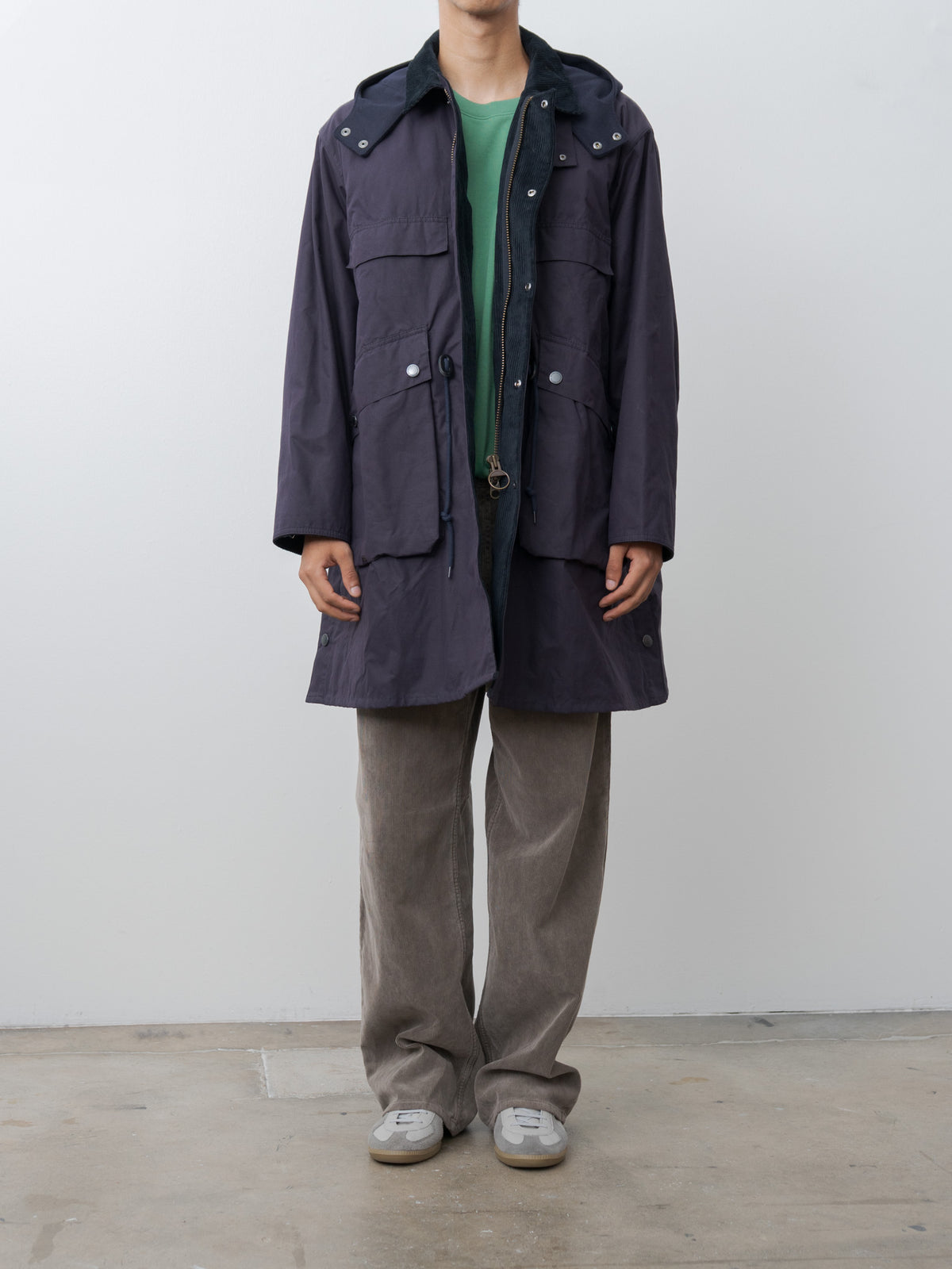 Namu Shop - Kaptain Sunshine Barbour x KS Bedale Casual Field Coat - Dark Indigo