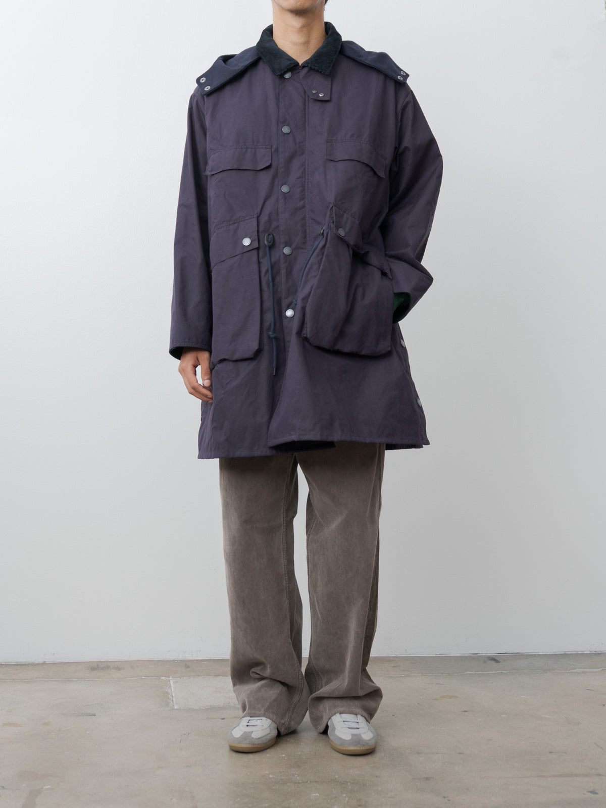 Namu Shop - Kaptain Sunshine Barbour x KS Bedale Casual Field Coat - Dark Indigo