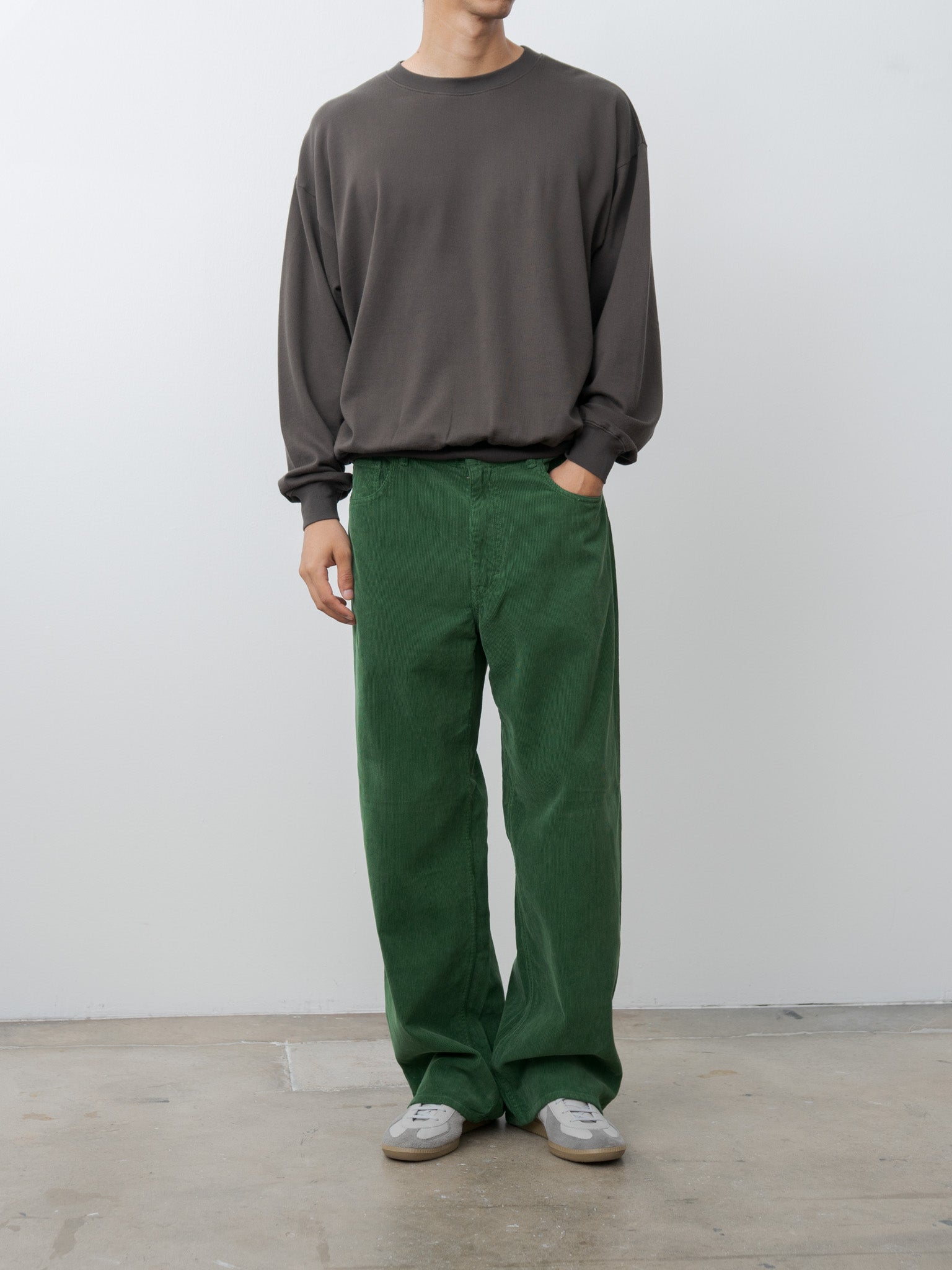 Super High Gauge Sweat P/O - Dark Brown