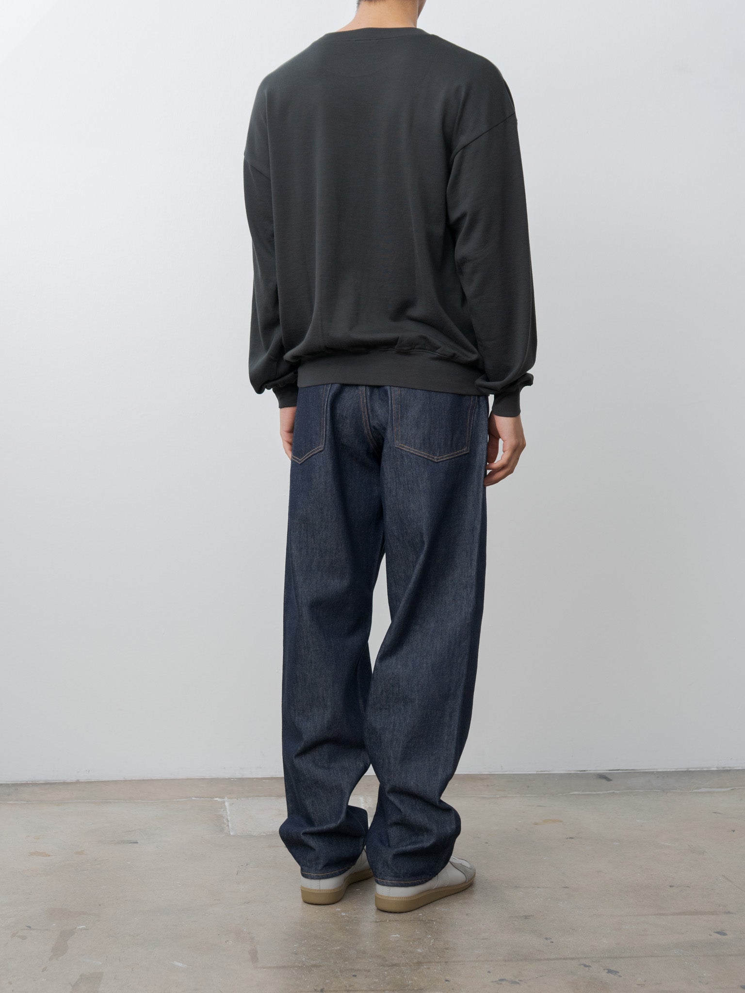 Hard Twist Denim Wide Pants - Indigo