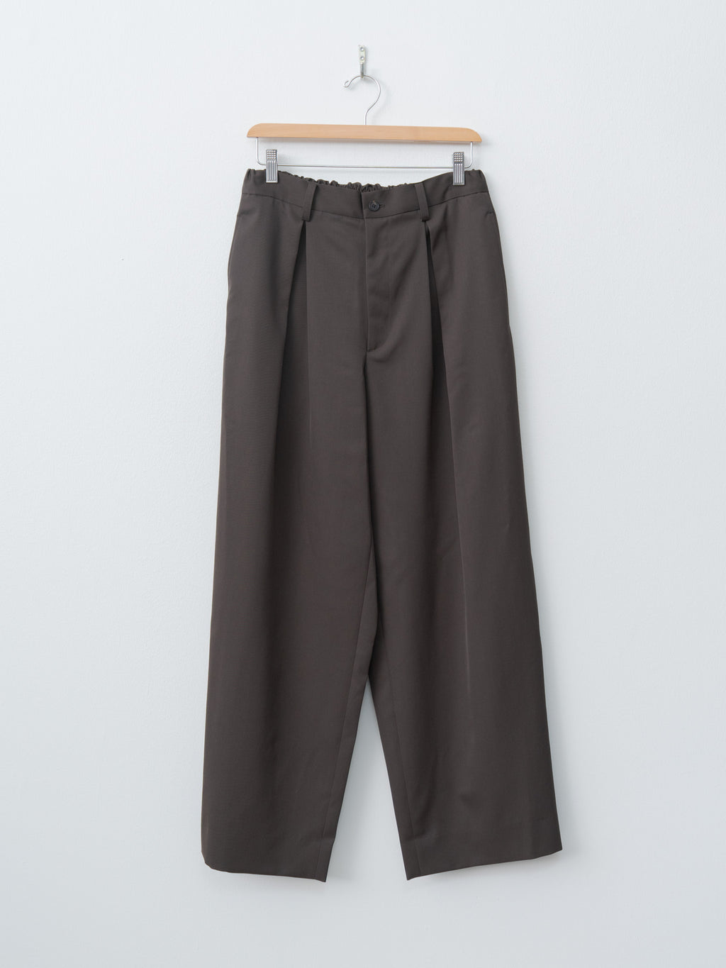 Easy Wide Trousers - Gray Khaki
