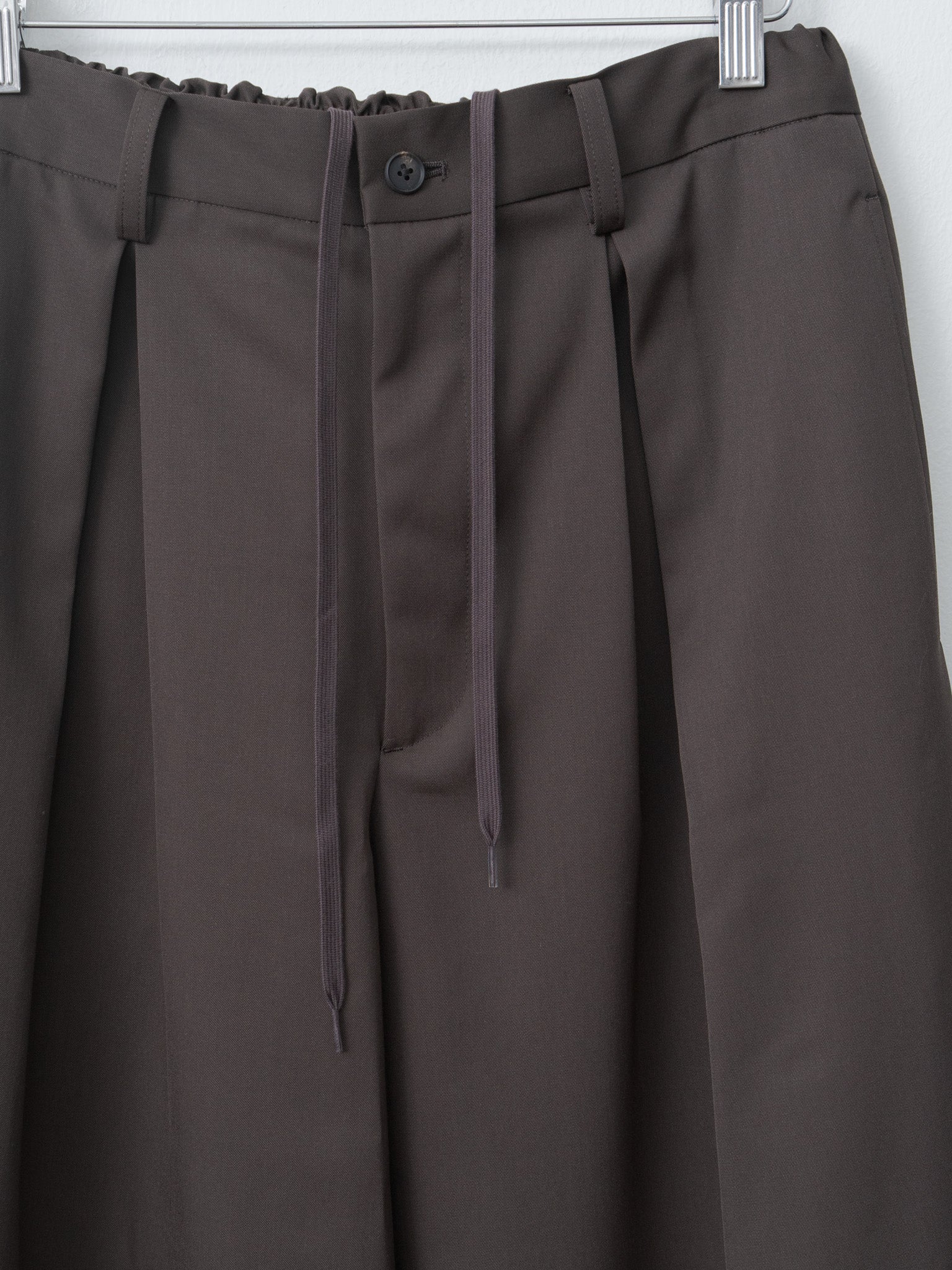 Easy Wide Trousers - Gray Khaki