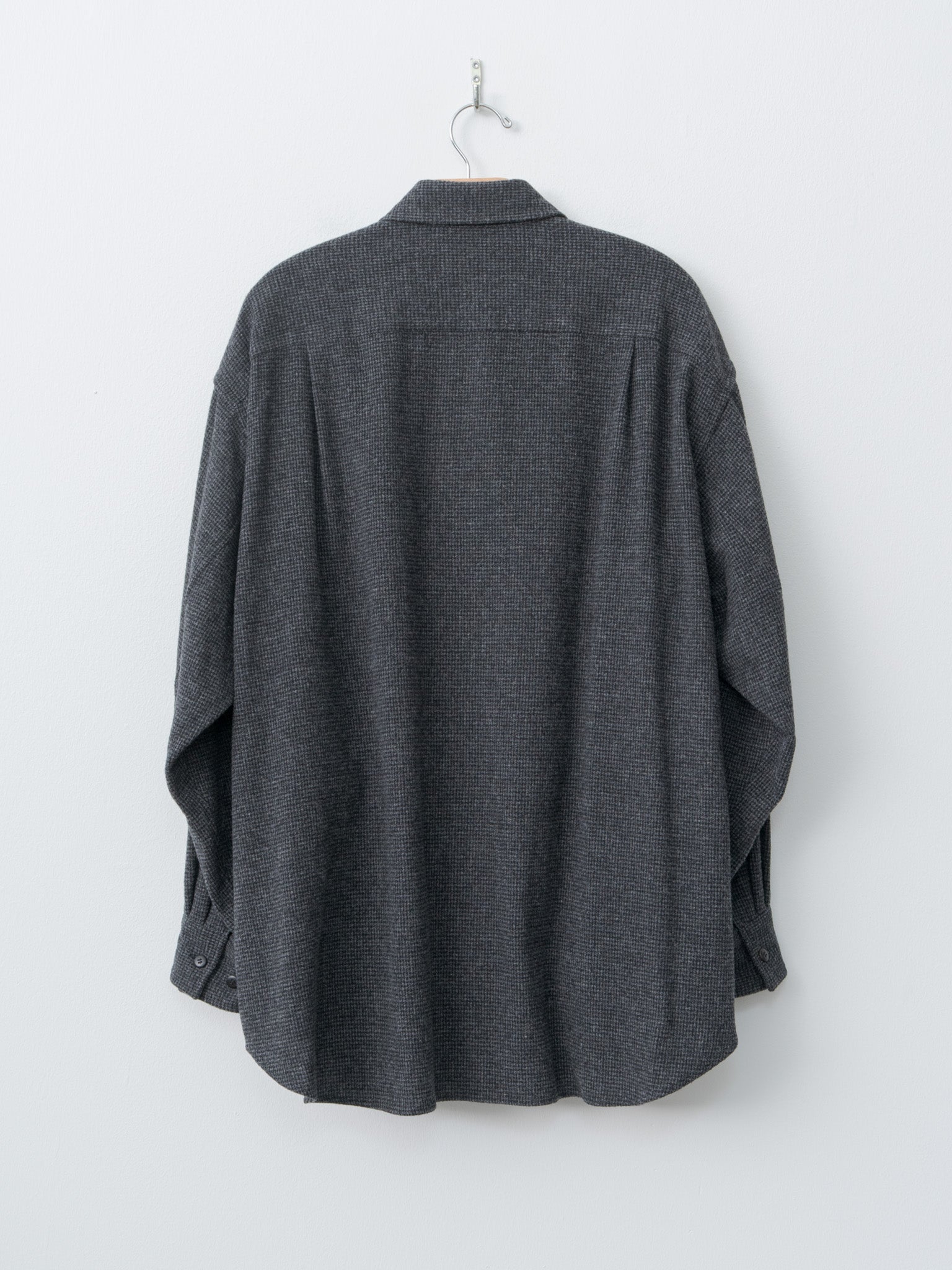 Wool/Cash Shirt Jacket - Houndstooth