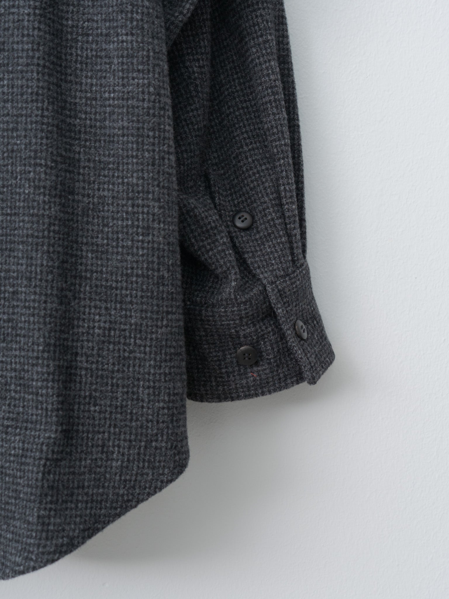 Wool/Cash Shirt Jacket - Houndstooth