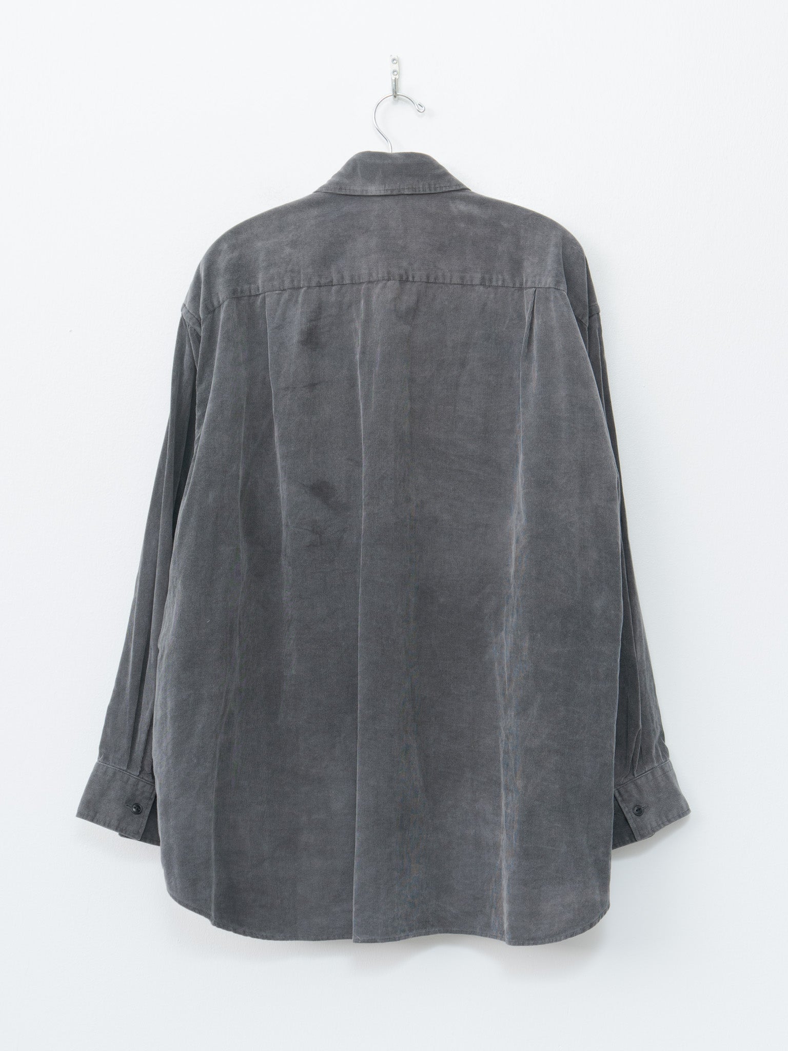 Micro Corduroy Shirt Jacket - Sumi Ink