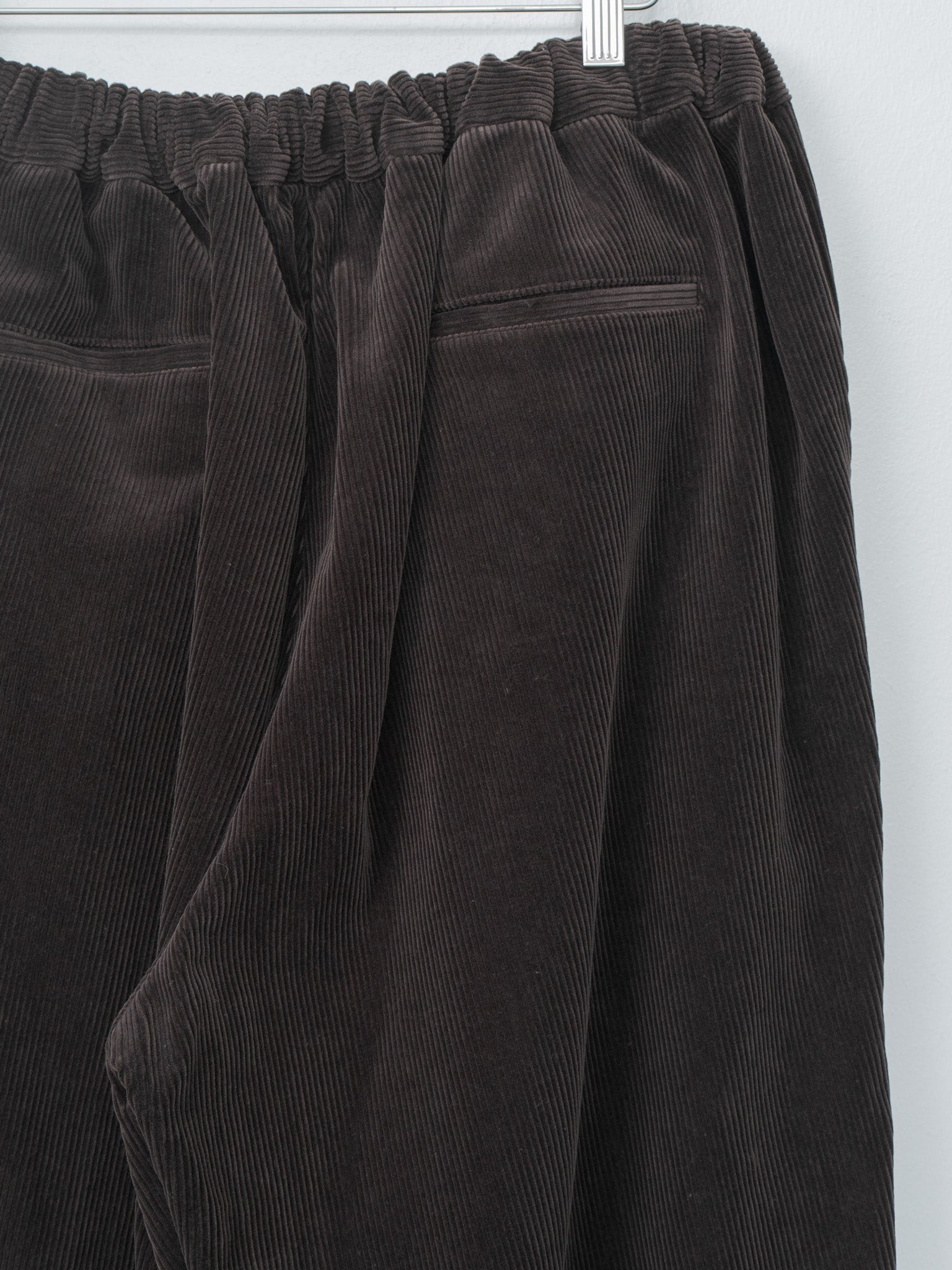 Corduroy Wide Easy Pants - Brown