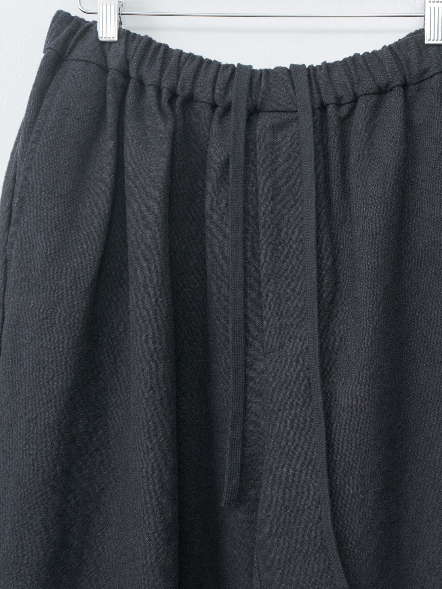 Max High Count Hemp Wide Easy Pants - Black