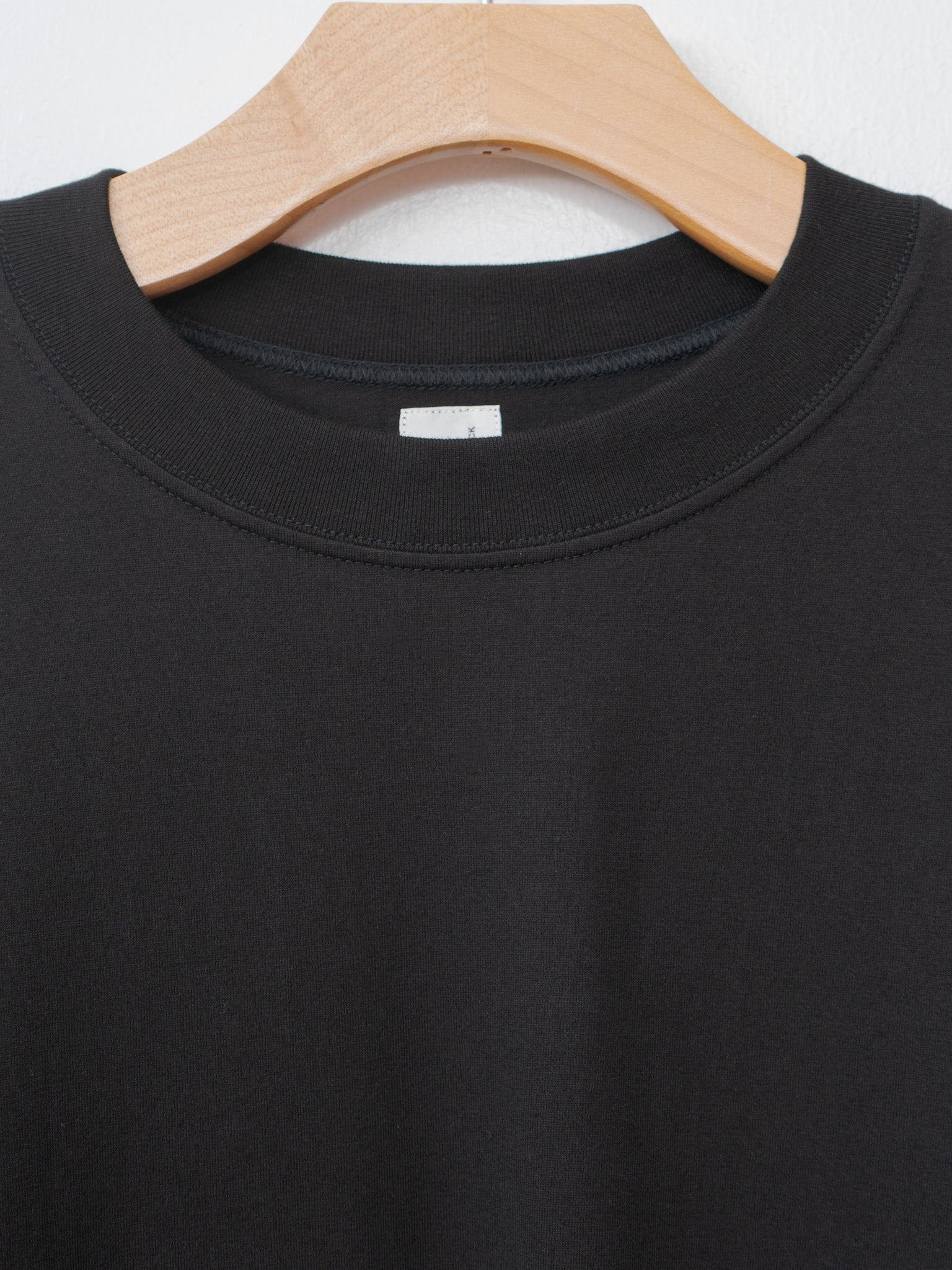 Silk Cotton L/S Pullover - Black