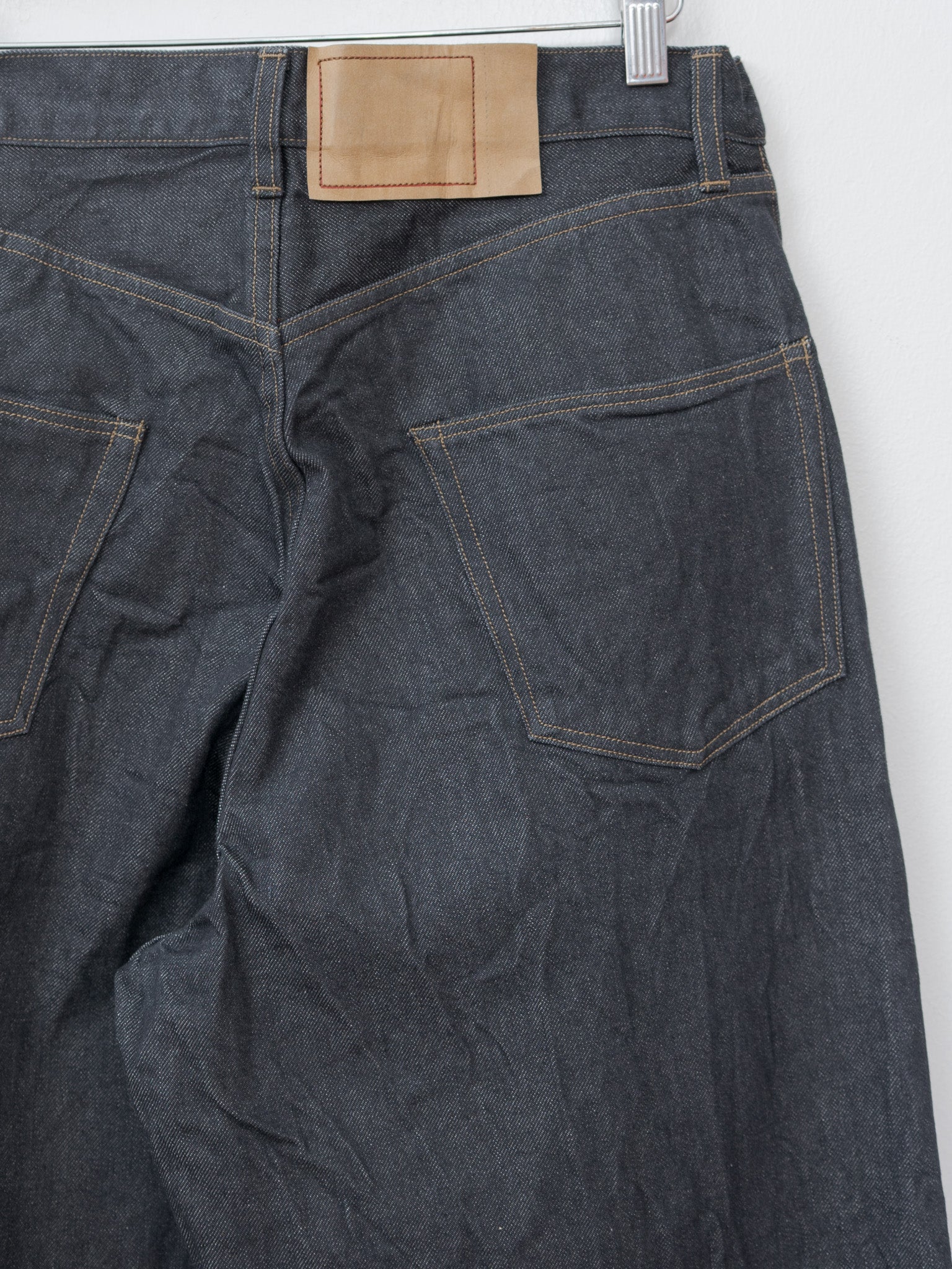13.5oz Denim Pants Wide - Sulfur Black