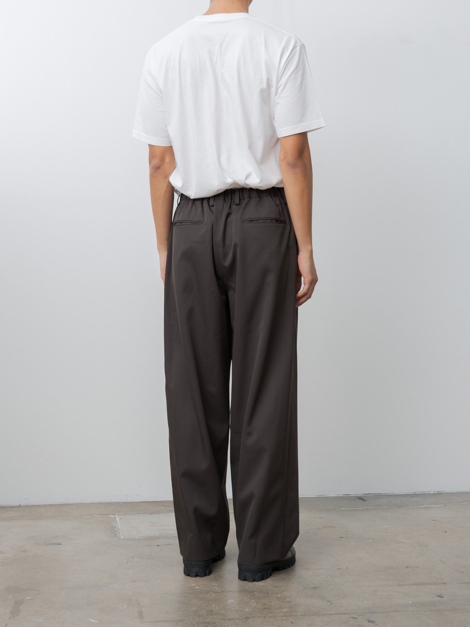 Easy Wide Trousers - Gray Khaki