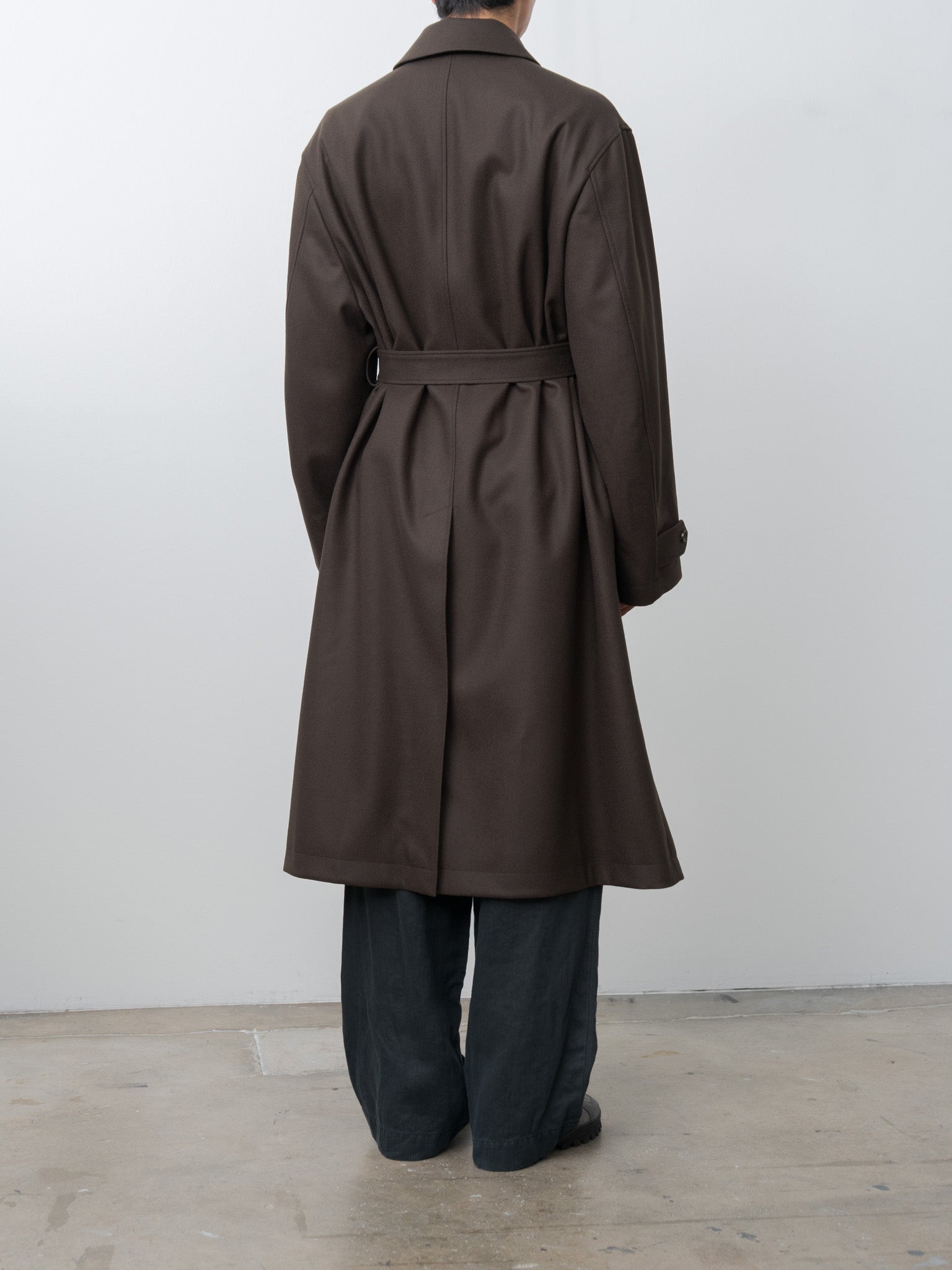 Oversized Investigated Coat - Gray Brown