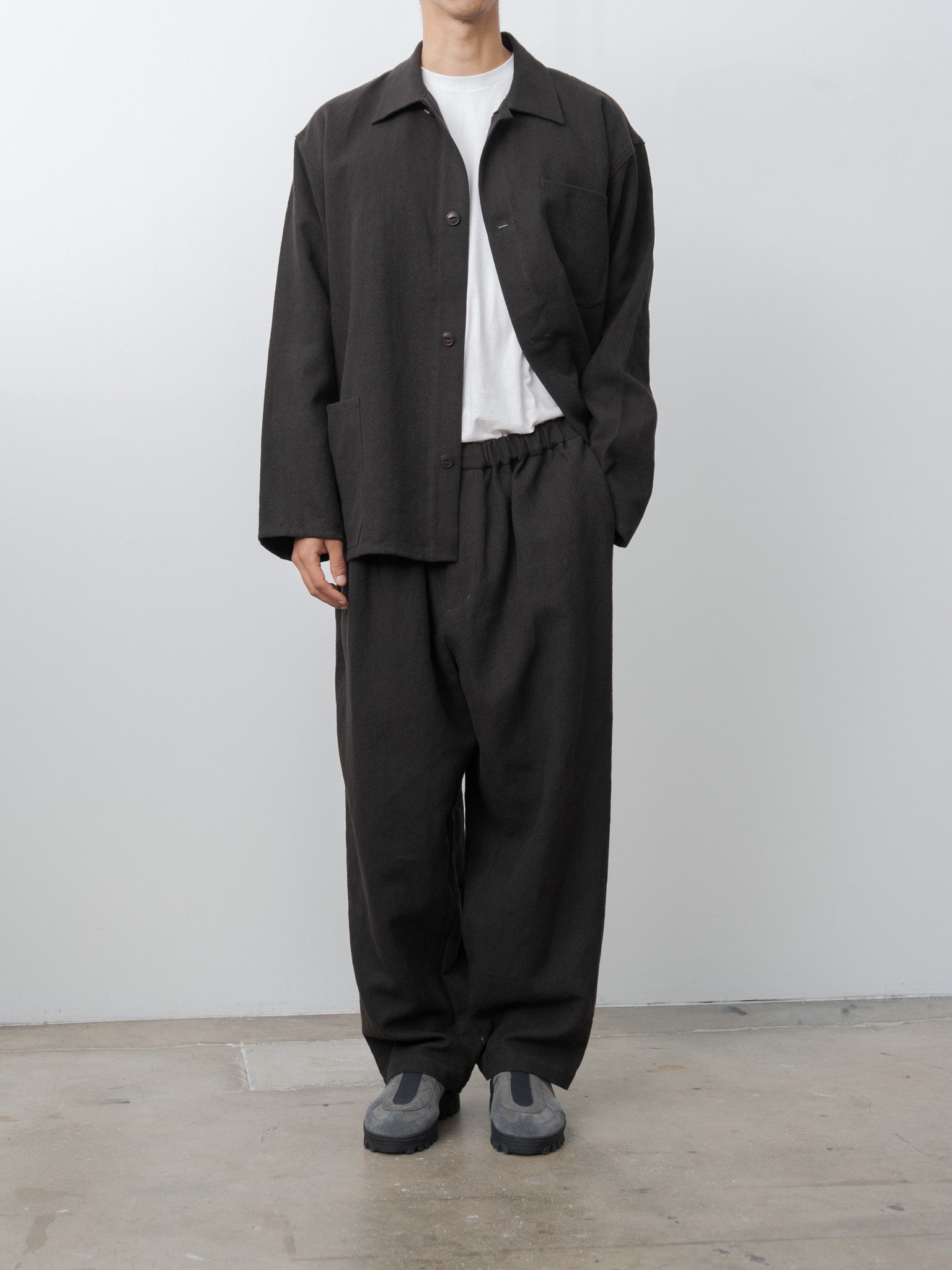 Max High Count Hemp Wide Easy Pants - Brown