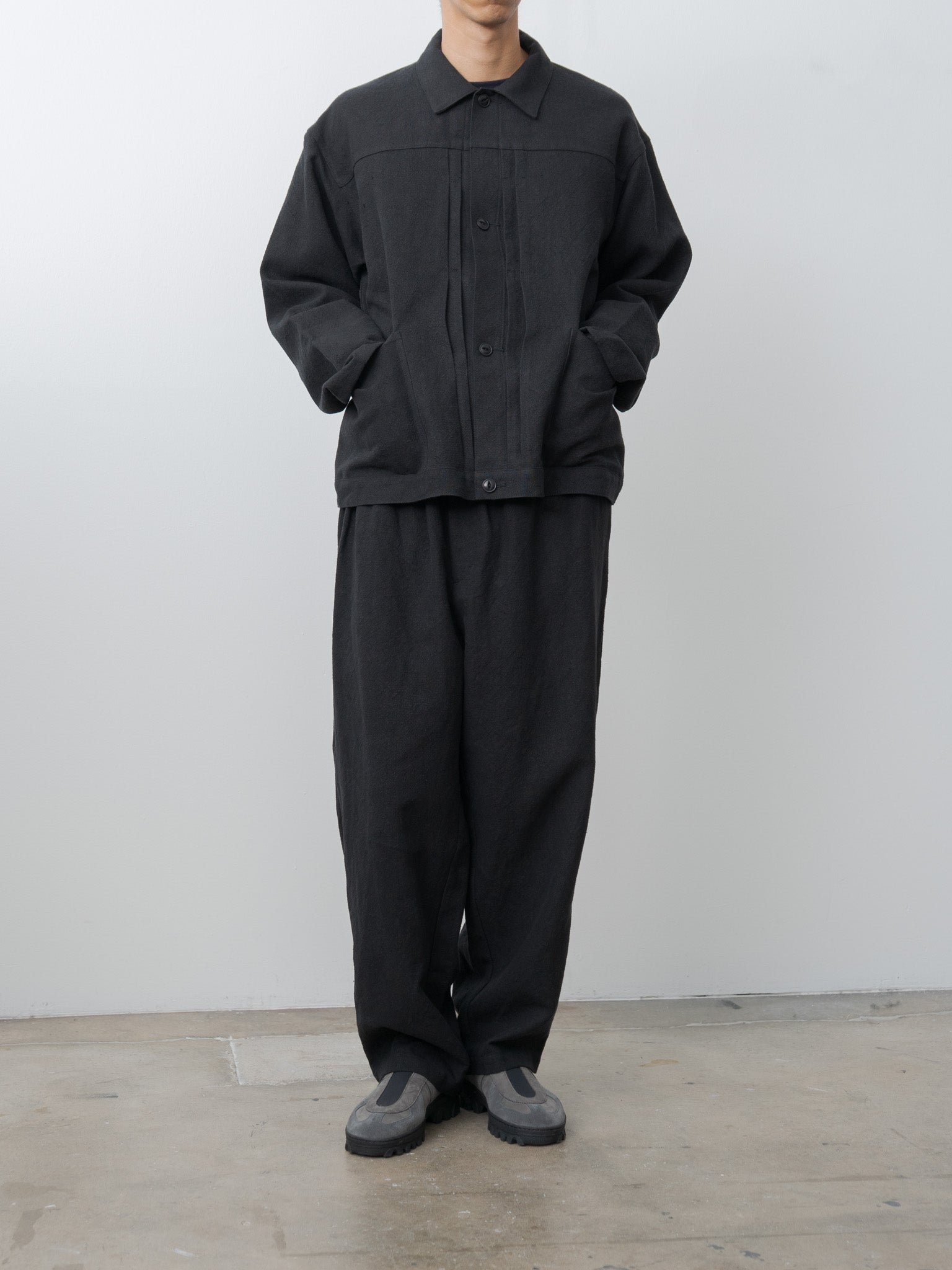 Max High Count Hemp Wide Easy Pants - Black