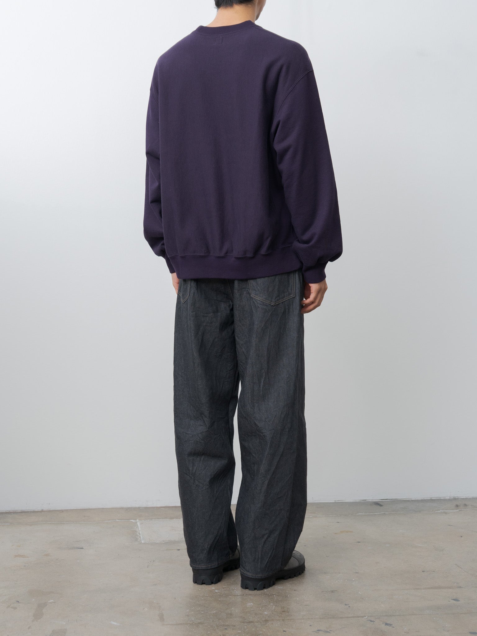 Crewneck Sweat P/O Wide - Dark Purple