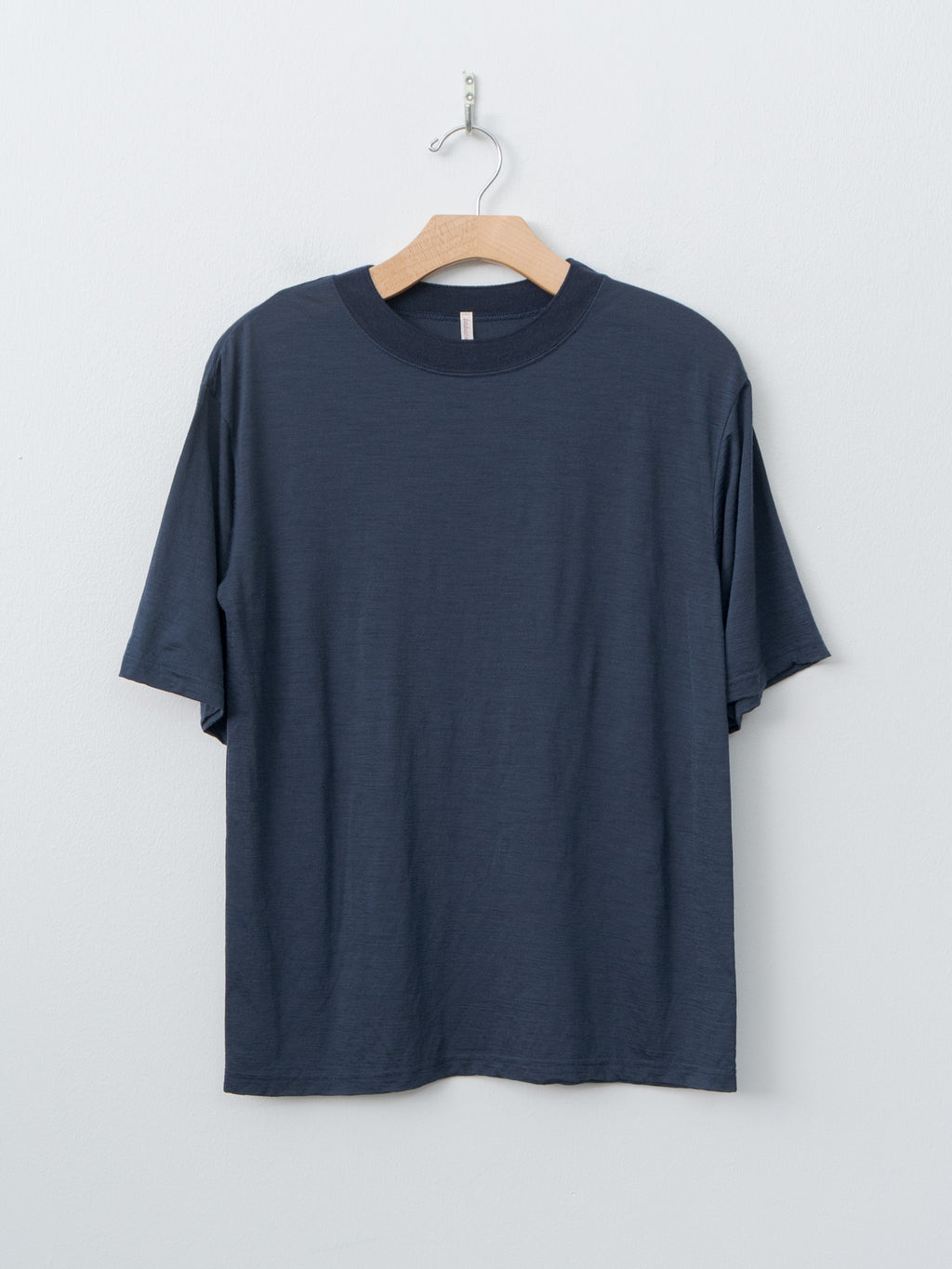 Wool Jersey T-Shirt - Navy