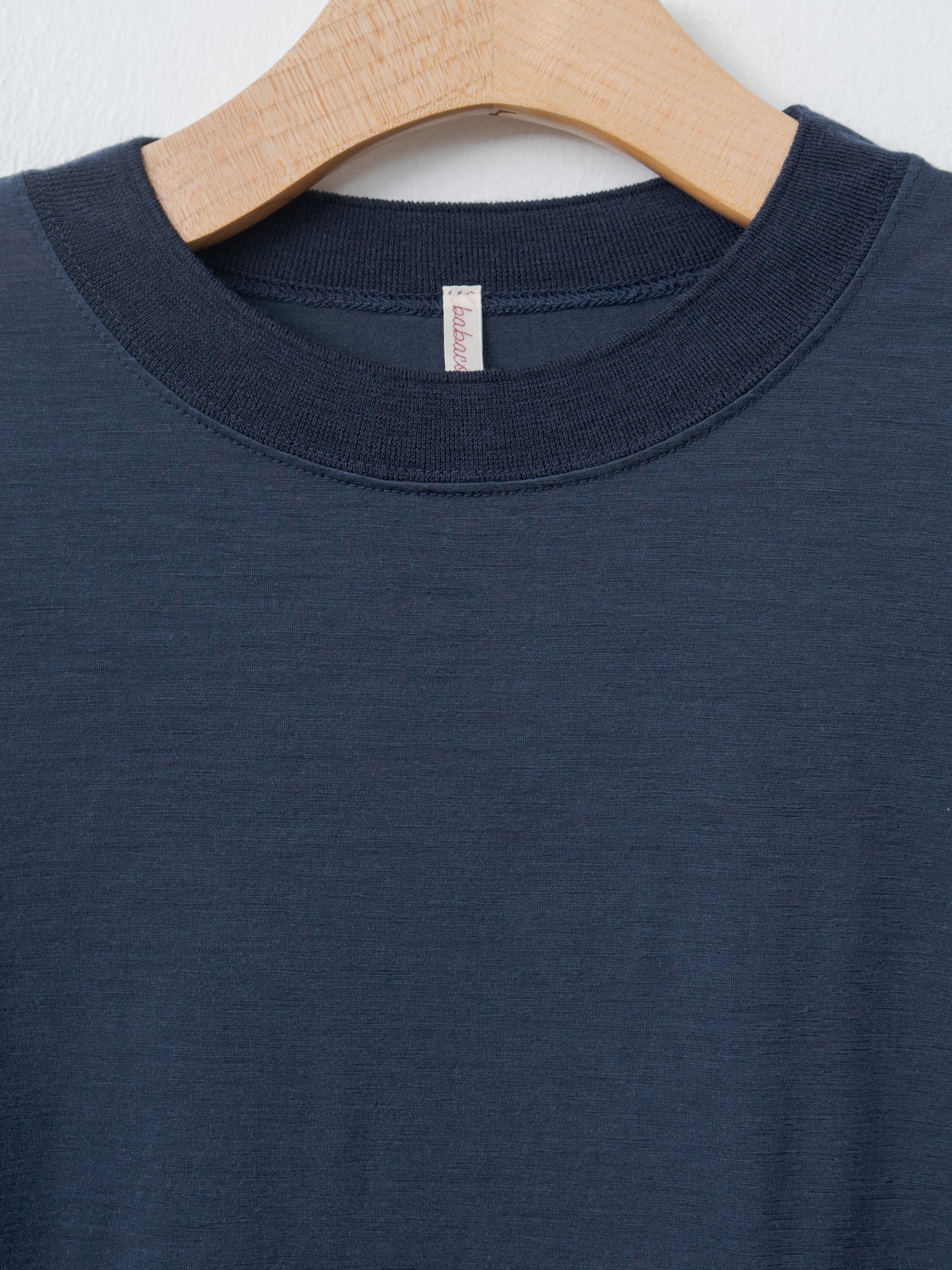 Wool Jersey T-Shirt - Navy