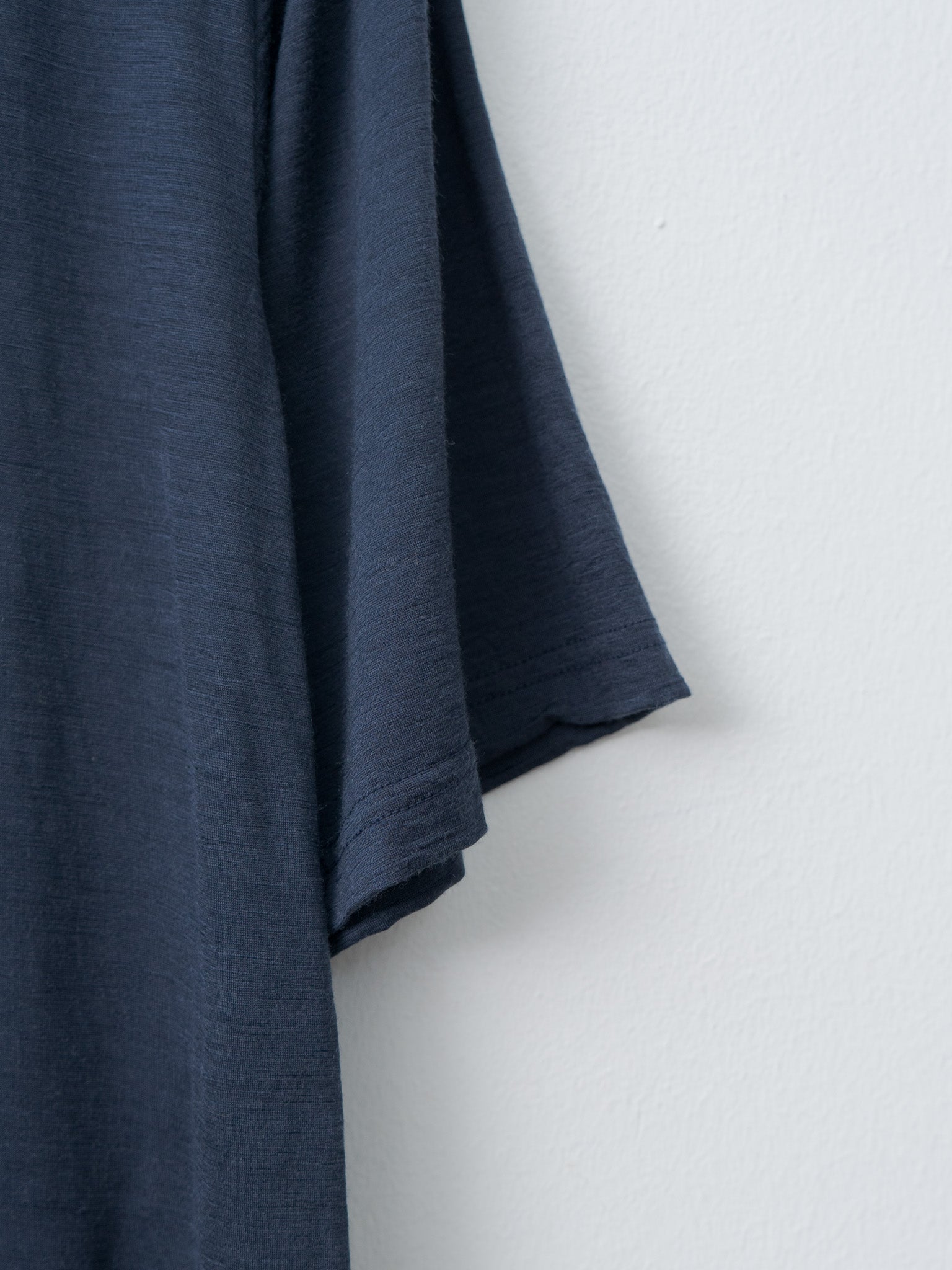 Wool Jersey T-Shirt - Navy