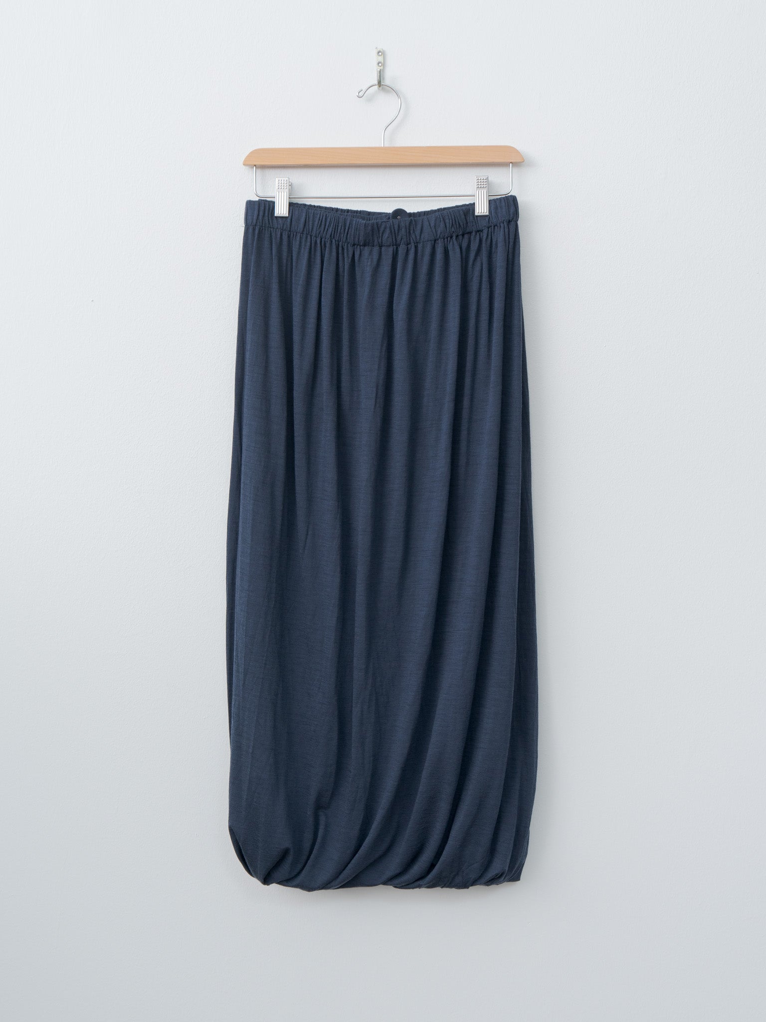 Wool Jersey Skirt - Navy