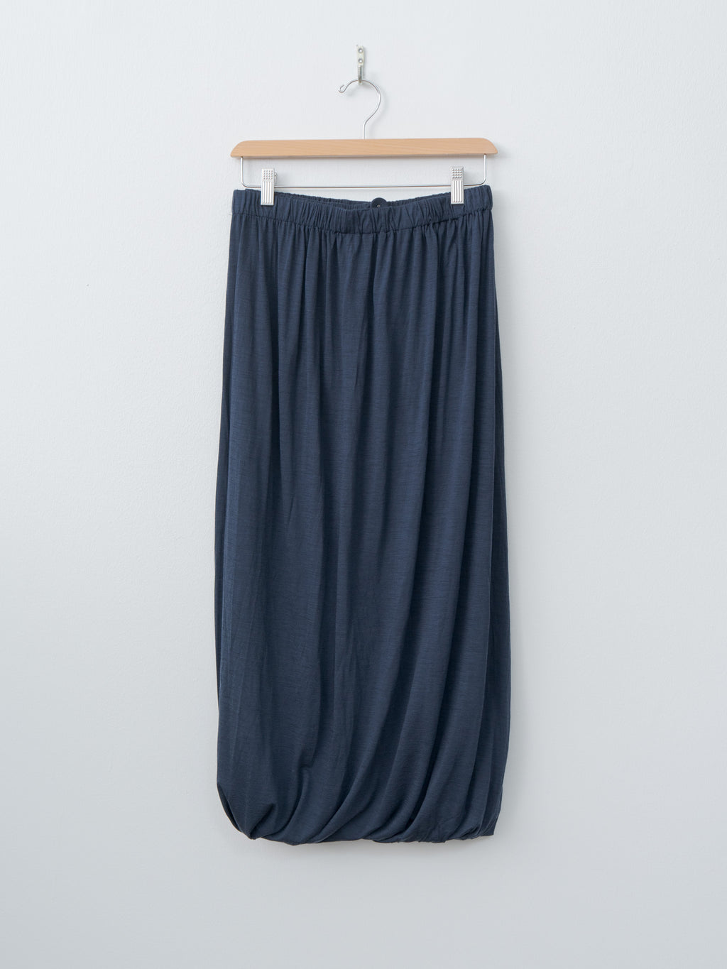 Wool Jersey Skirt - Navy
