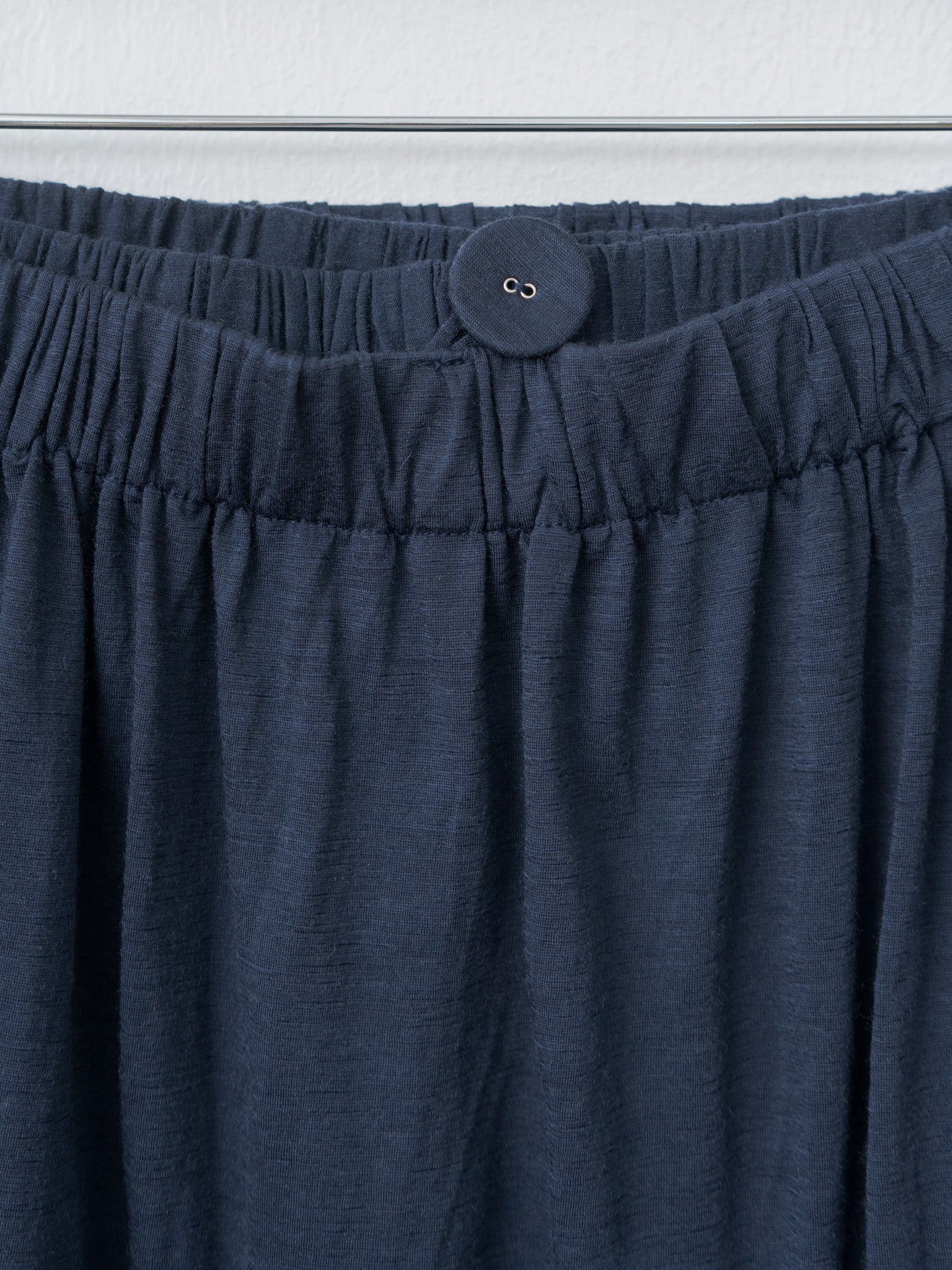 Wool Jersey Skirt - Navy
