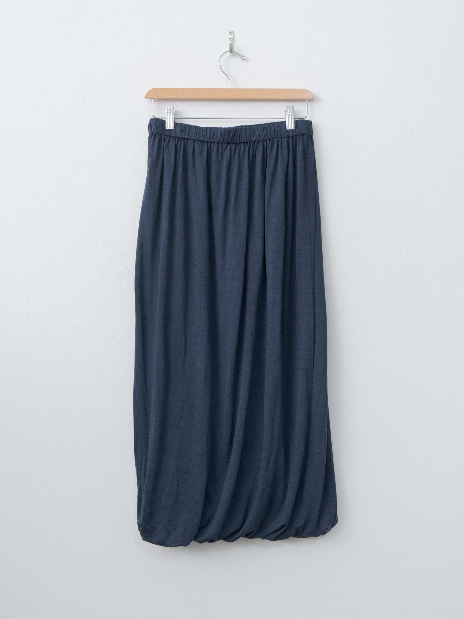 Wool Jersey Skirt - Navy