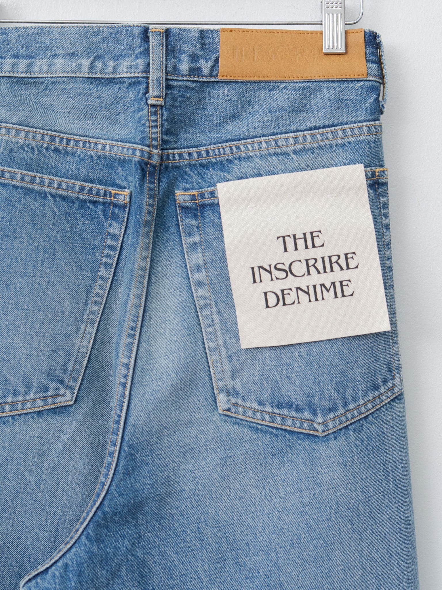 Hybrid Sweat Denim Pants - Blue Used x Light Gray