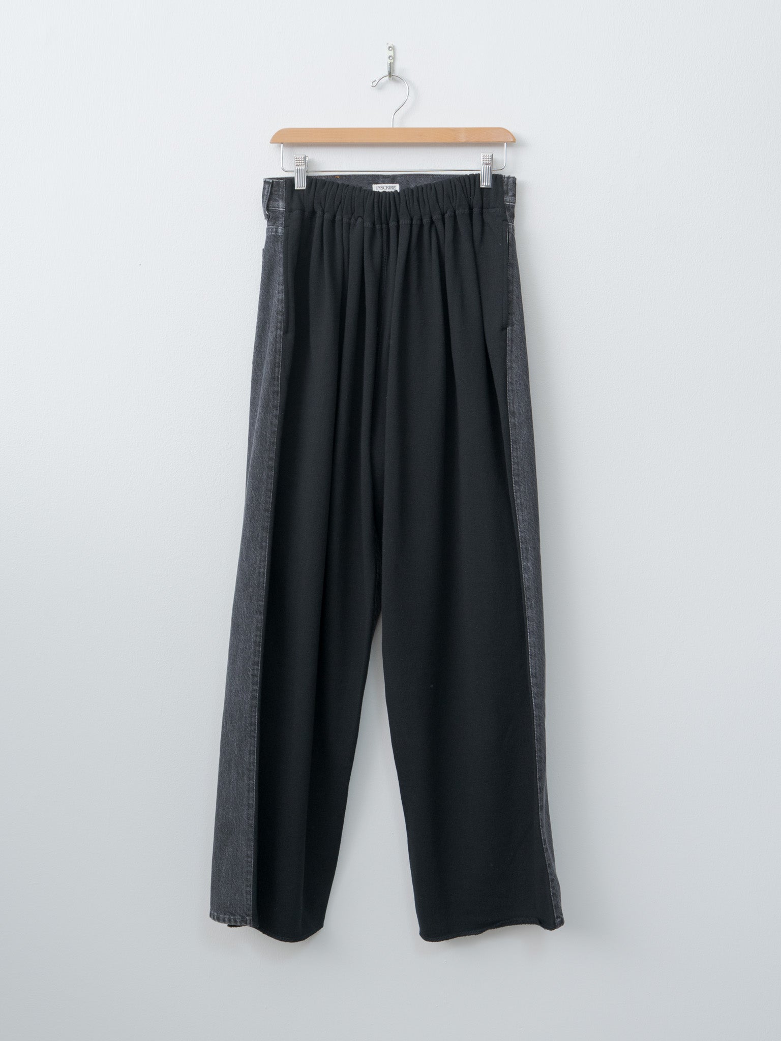 Hybrid Sweat Denim Pants - Black x Black