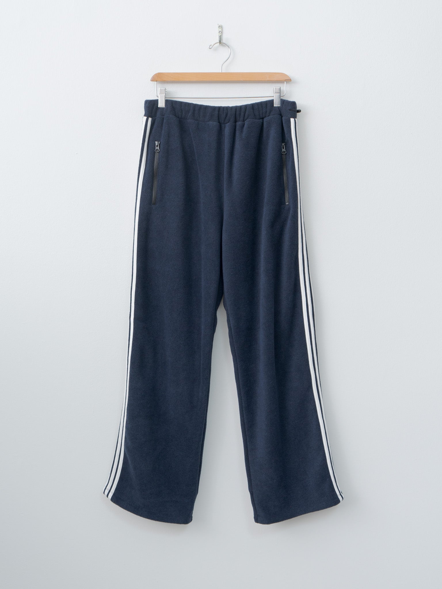 Fleece Loose Fit Track Pants - Navy
