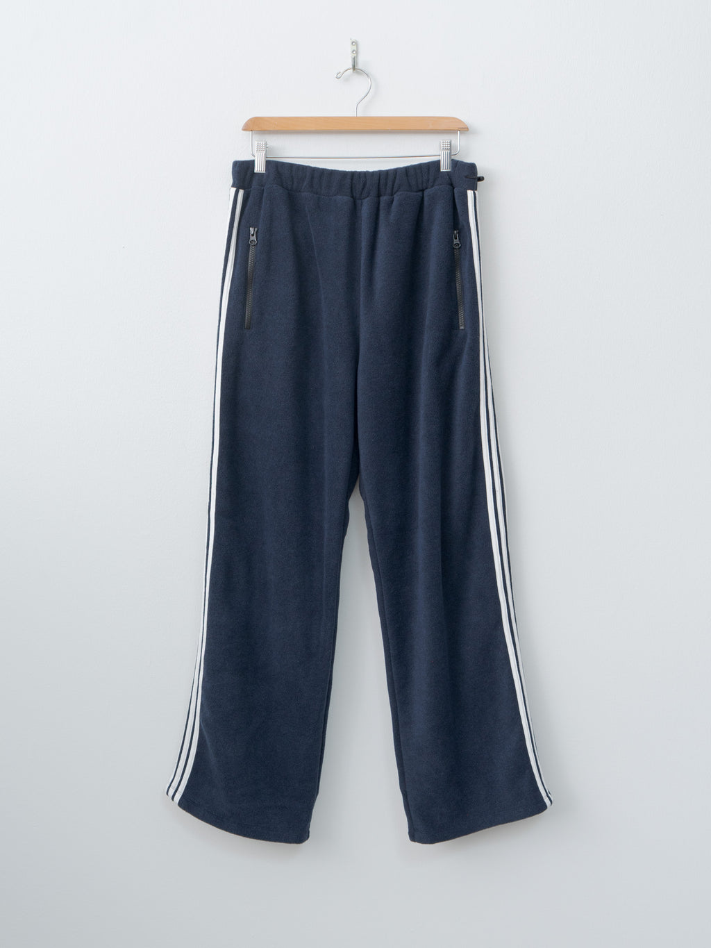 Fleece Loose Fit Track Pants - Navy