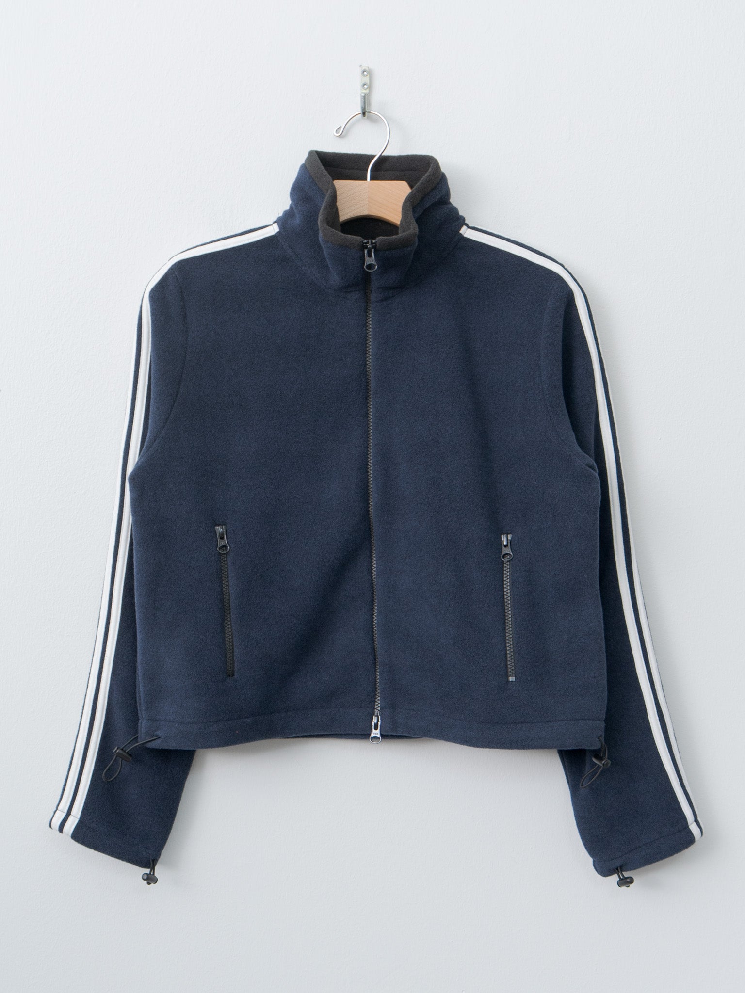 Fleece Tight Fit Track Jacket - Navy