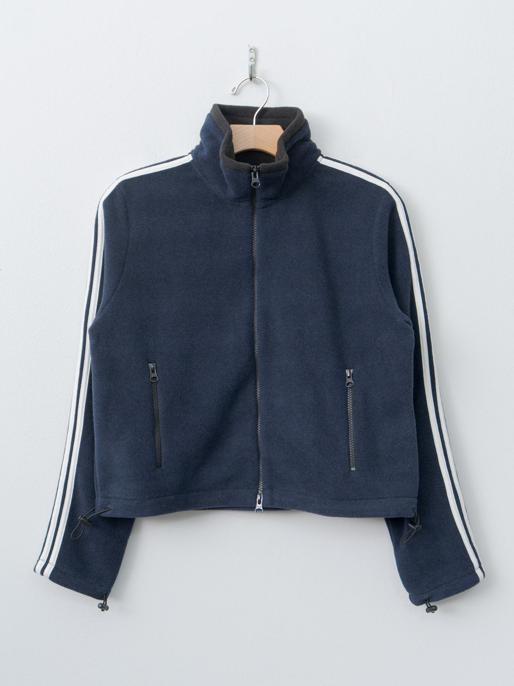 Fleece Tight Fit Track Jacket - Navy