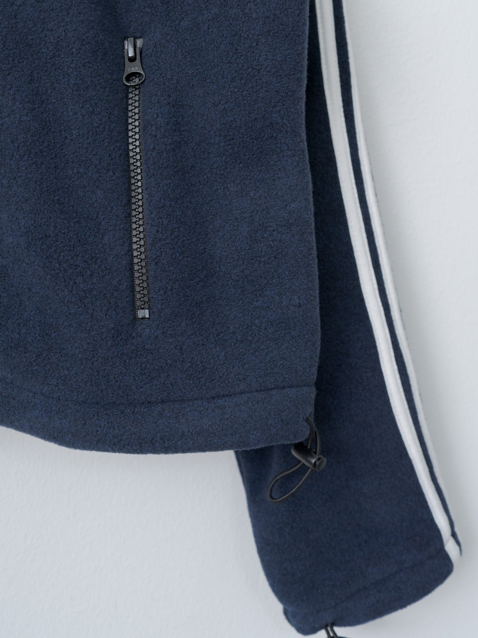 Fleece Tight Fit Track Jacket - Navy